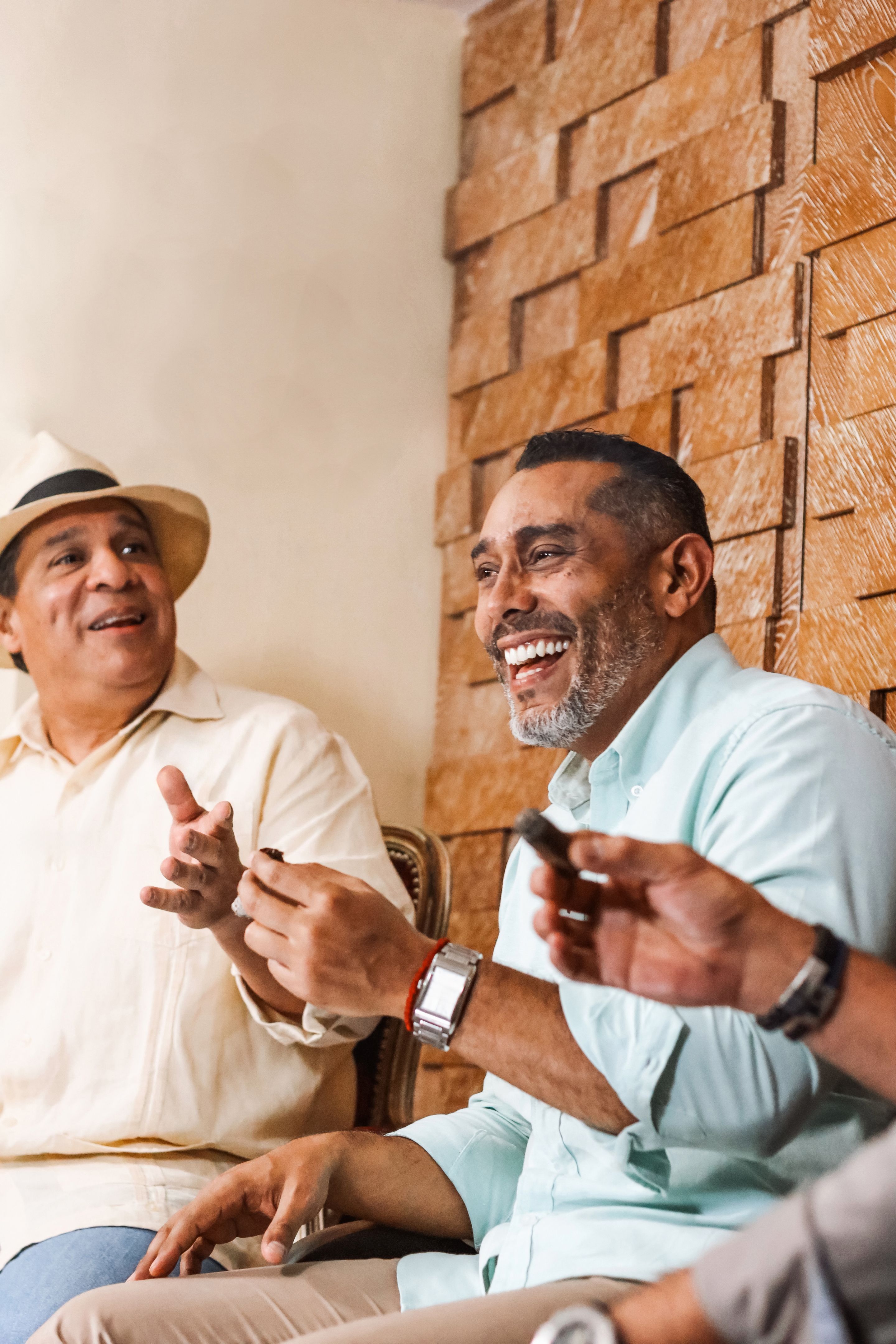 friends smoking cigars