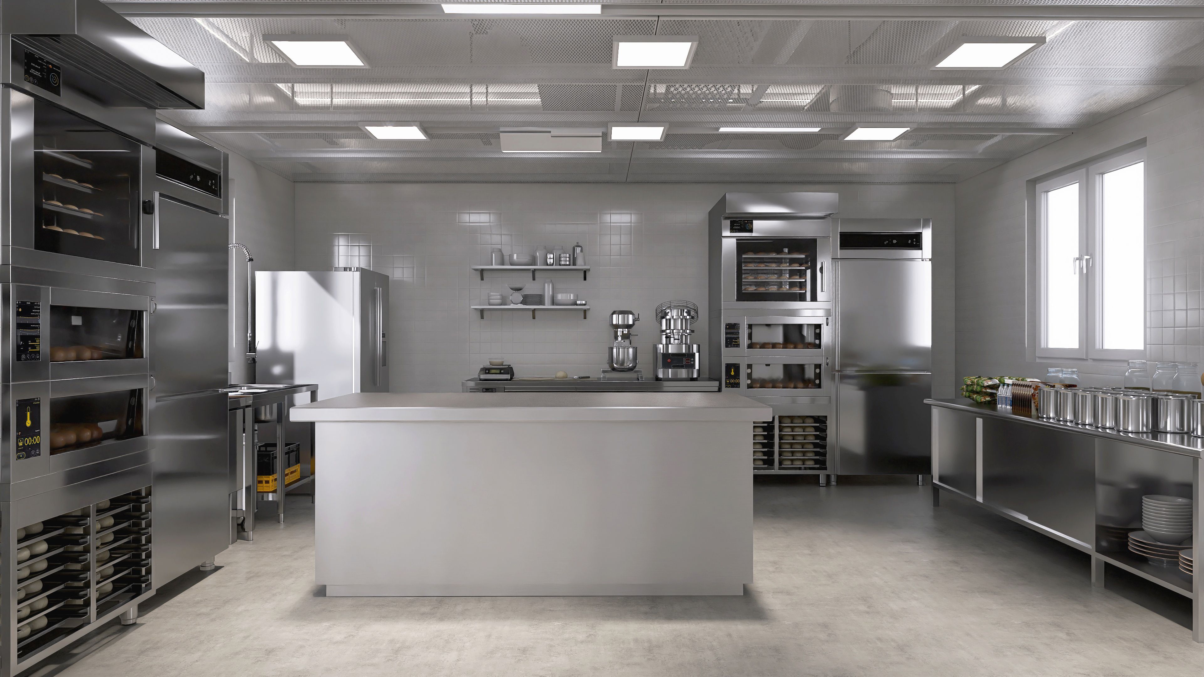 stainless steel freezer