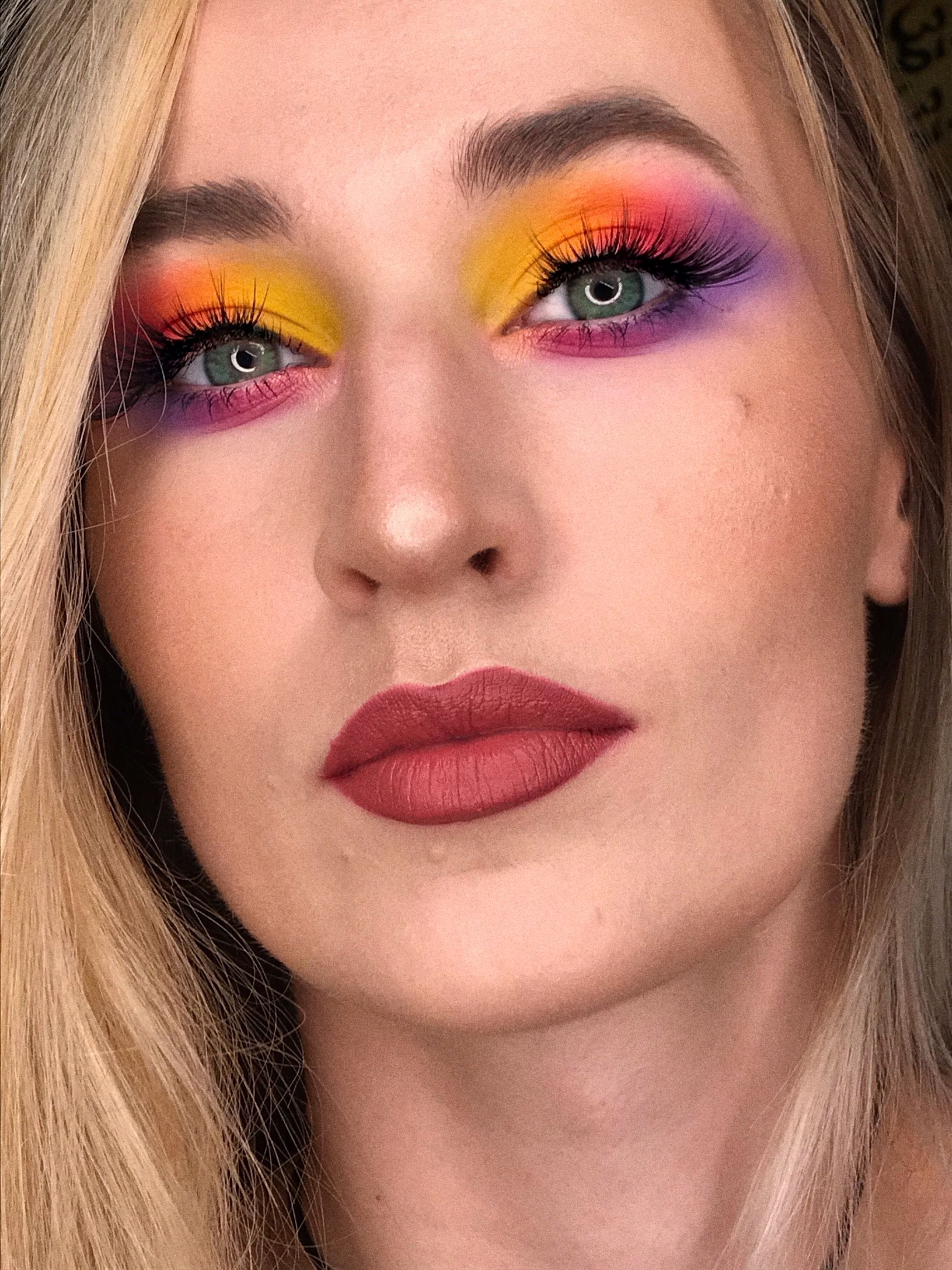 maquiagem colorida