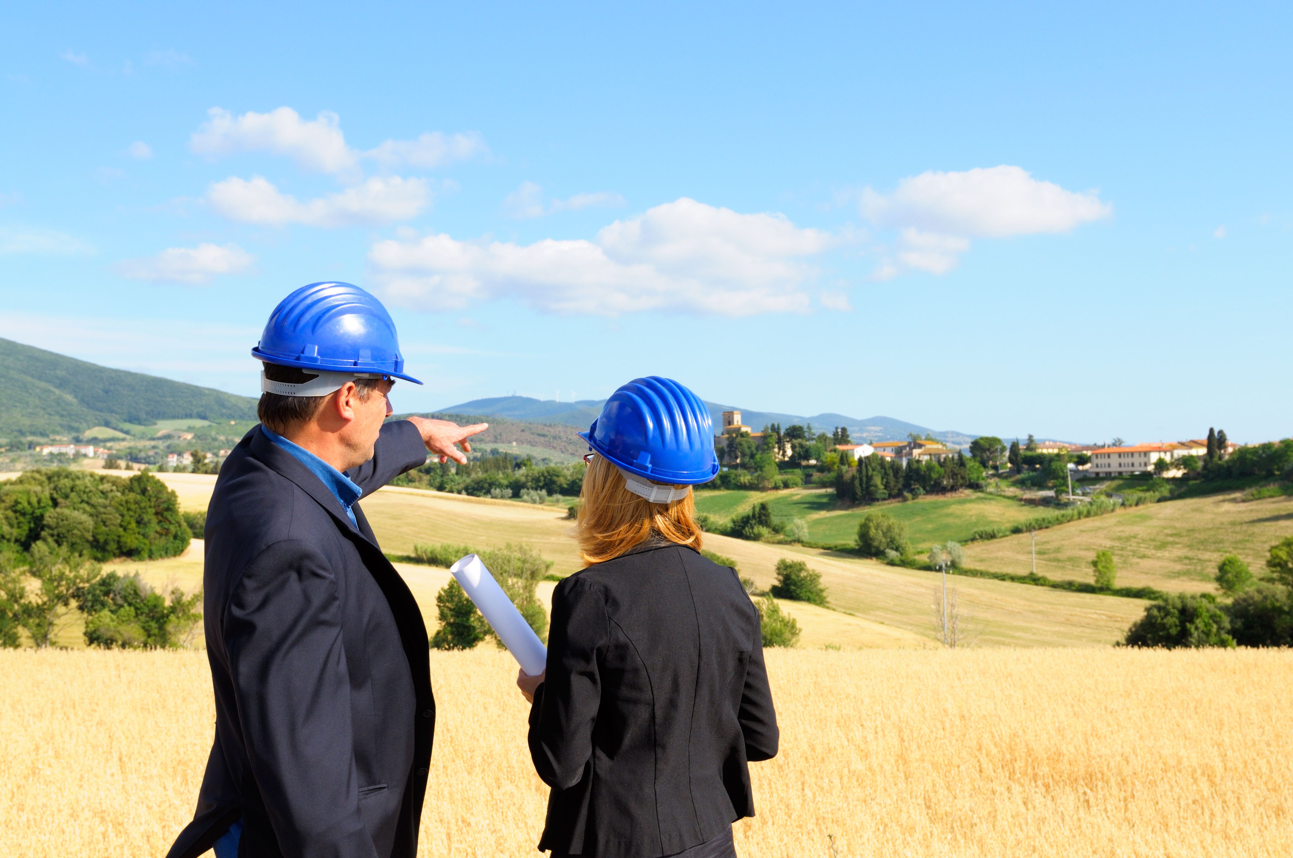 Engineers Planning in the Countrysidewith