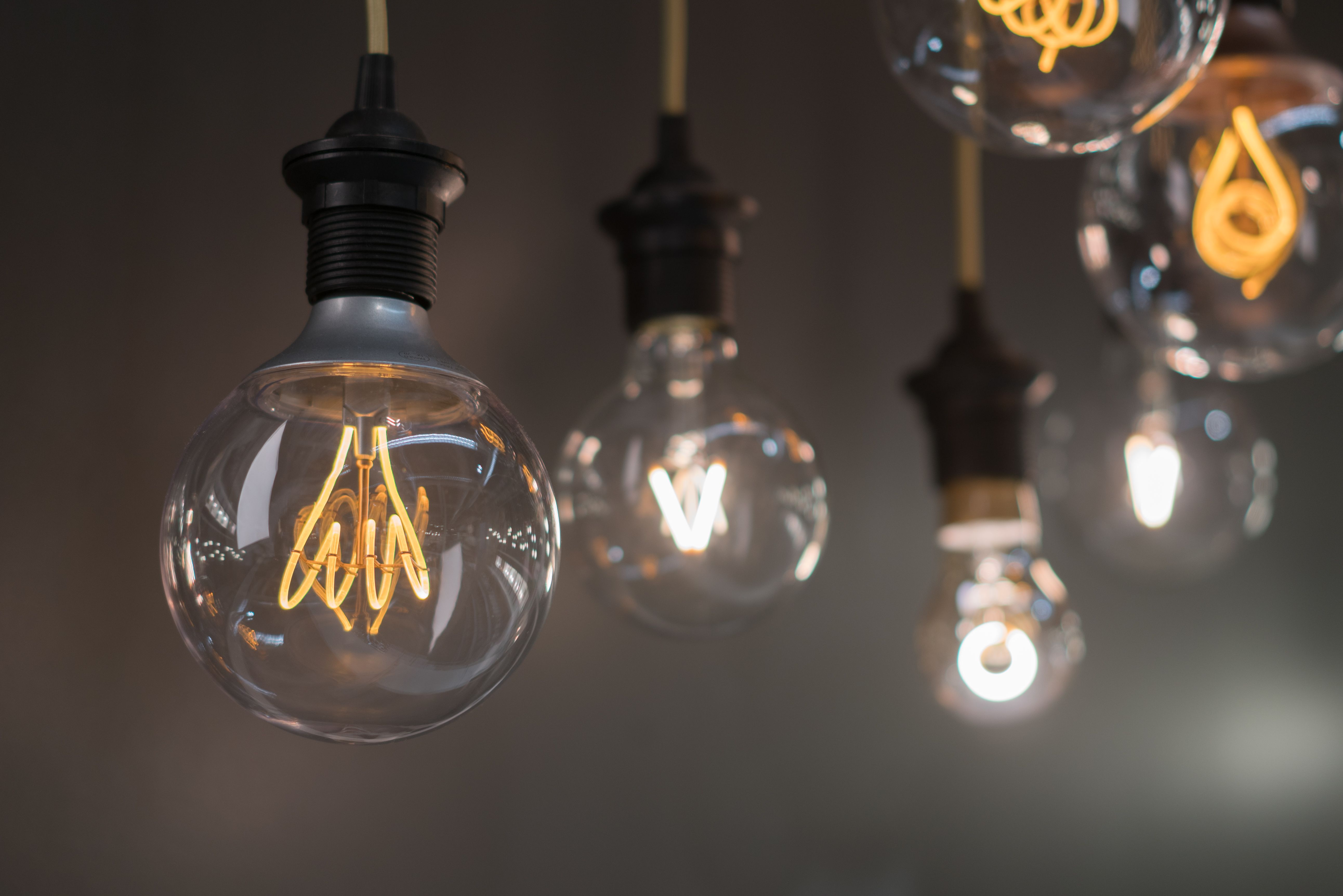 Minimalistic stylish lamps decorated in a modern style Minimalistic stylish lamps decorated in a modern style