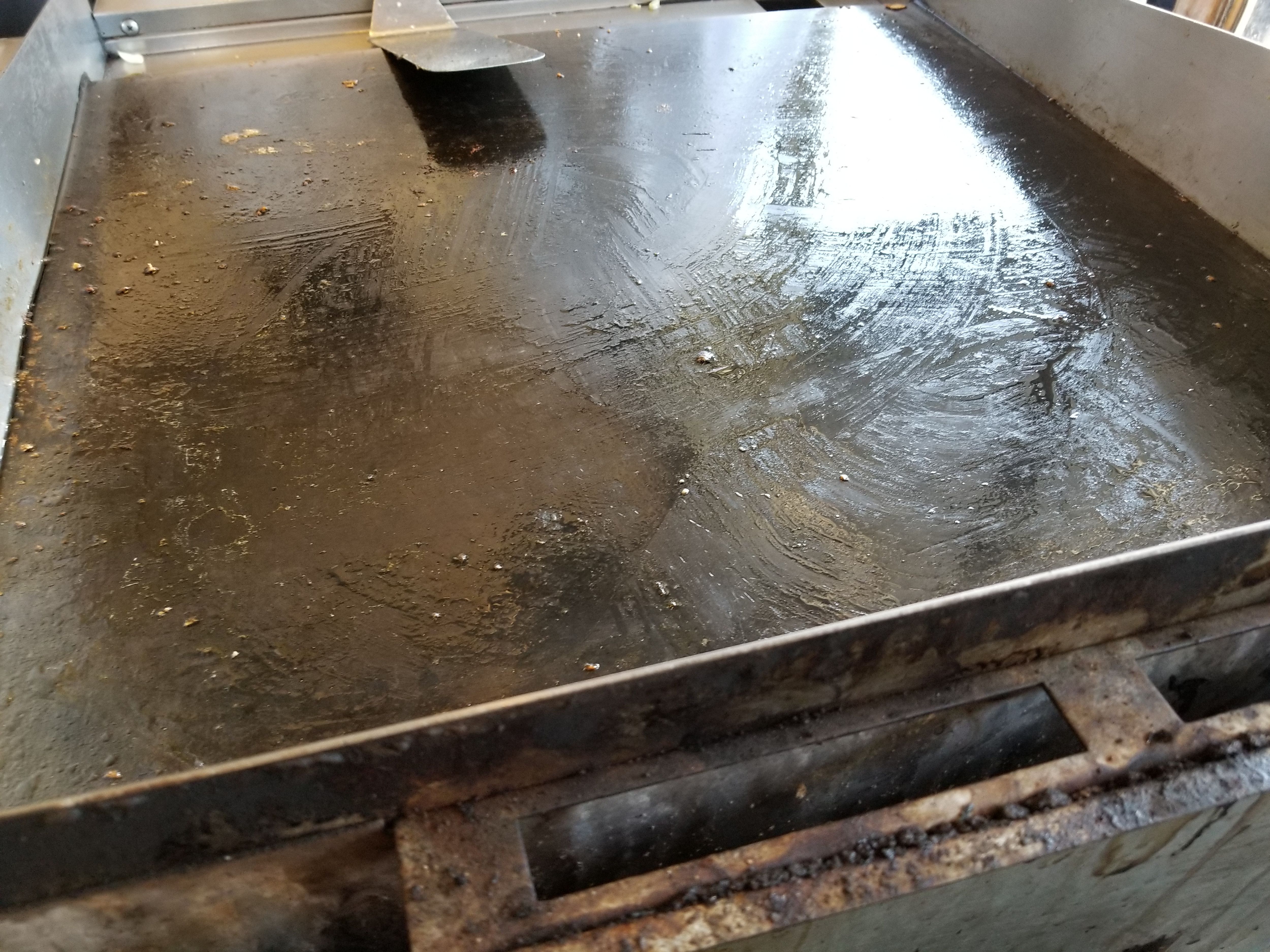 commercial griddle cooking