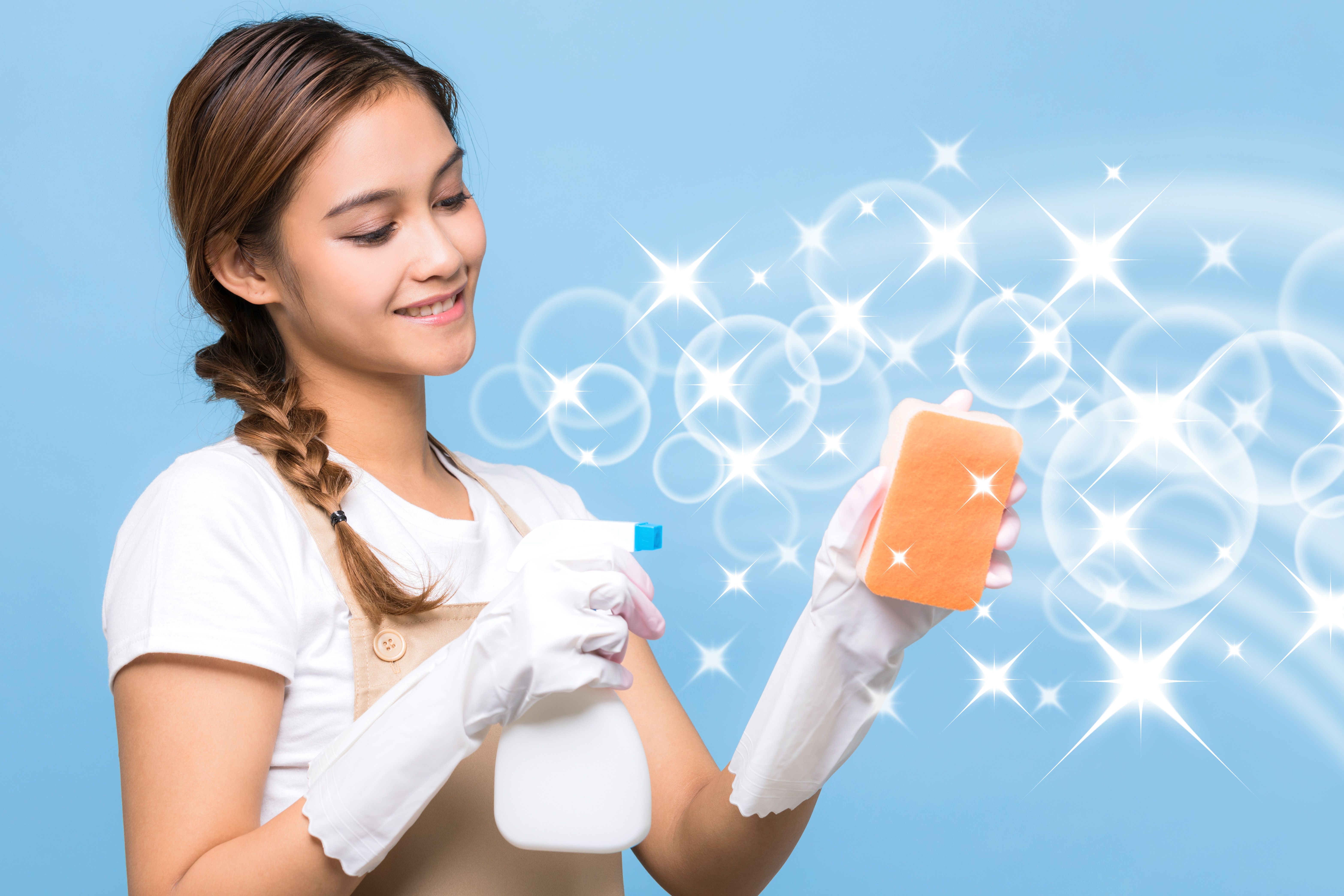 sparkling clean house