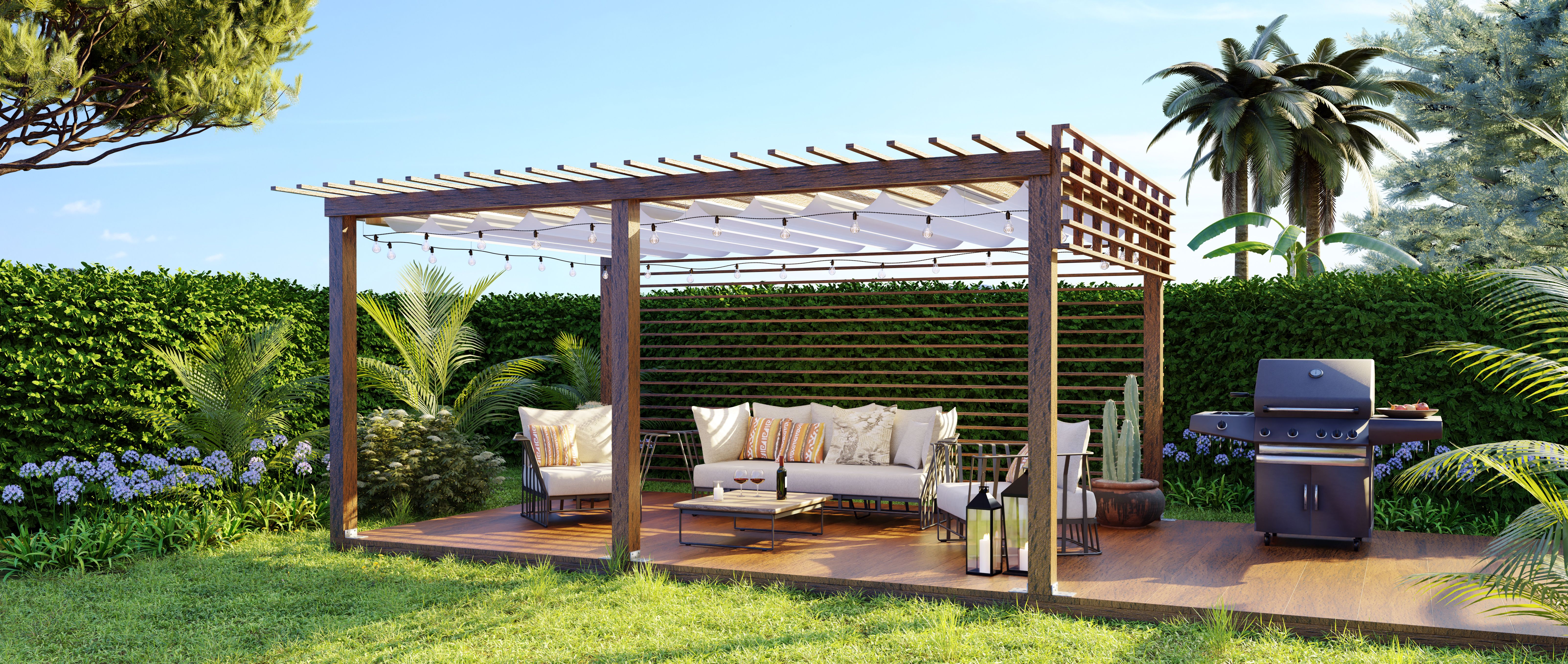 weather resistant pergola