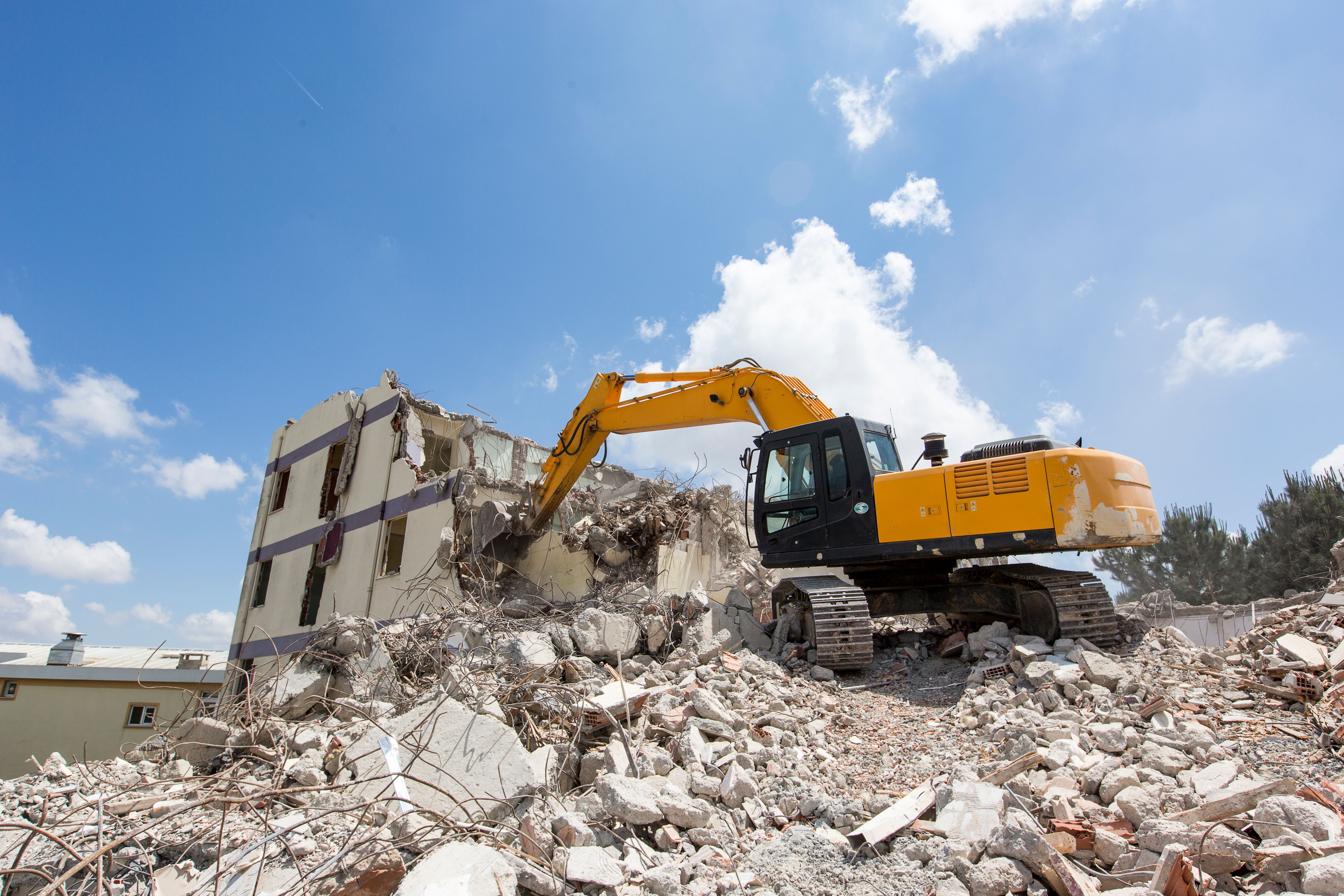 demolition machinery