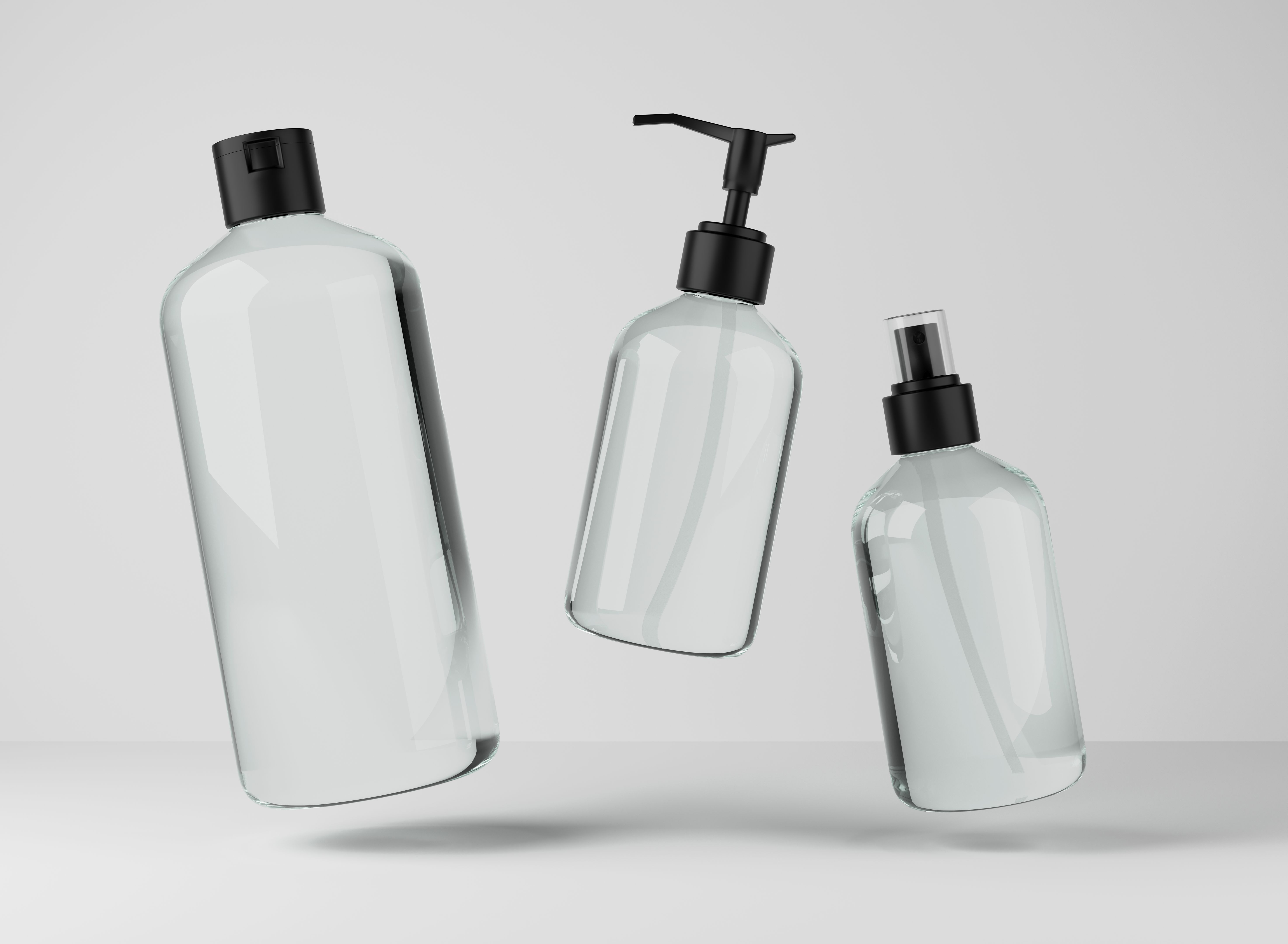 transparent bottle design