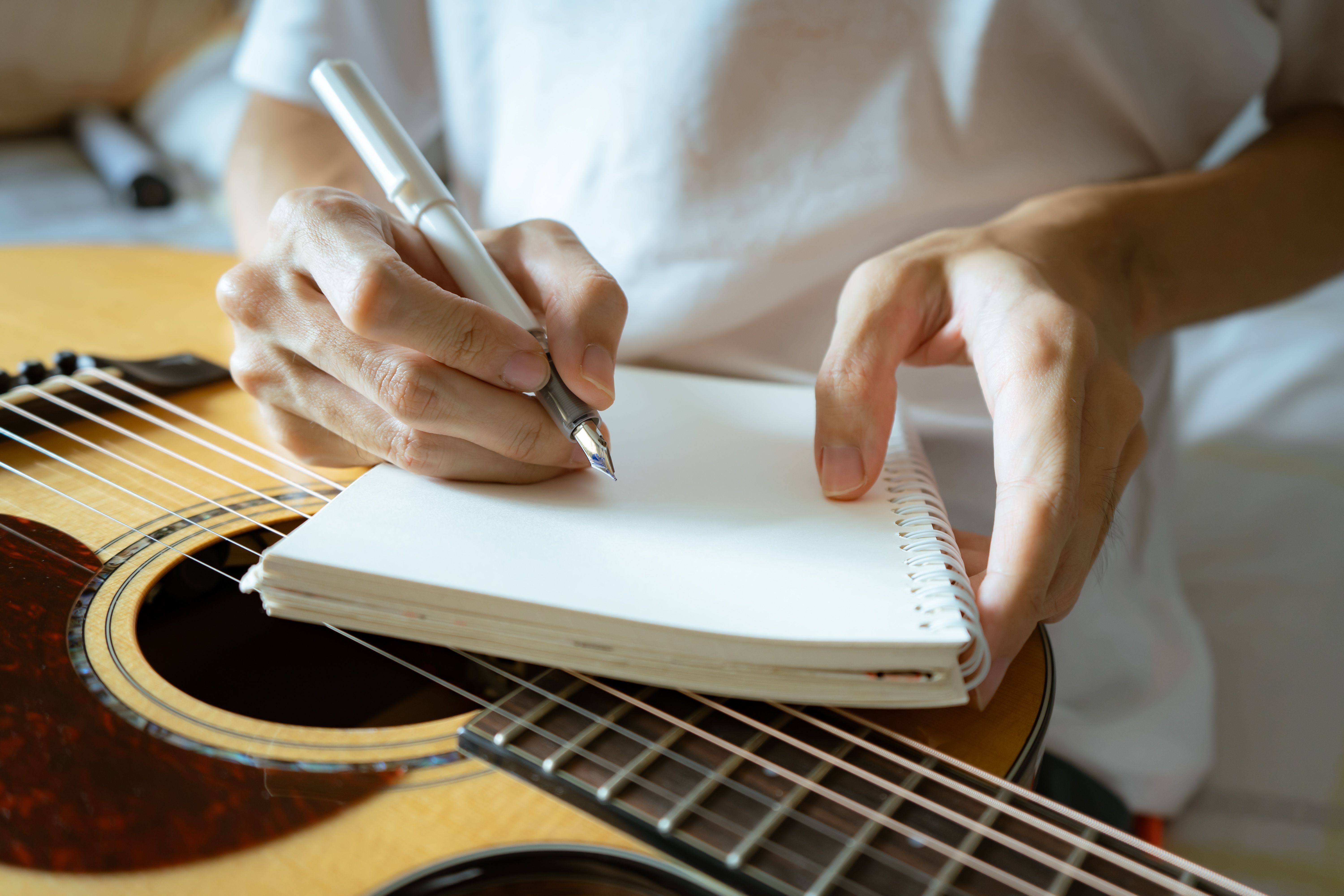 writing lyrics notepad