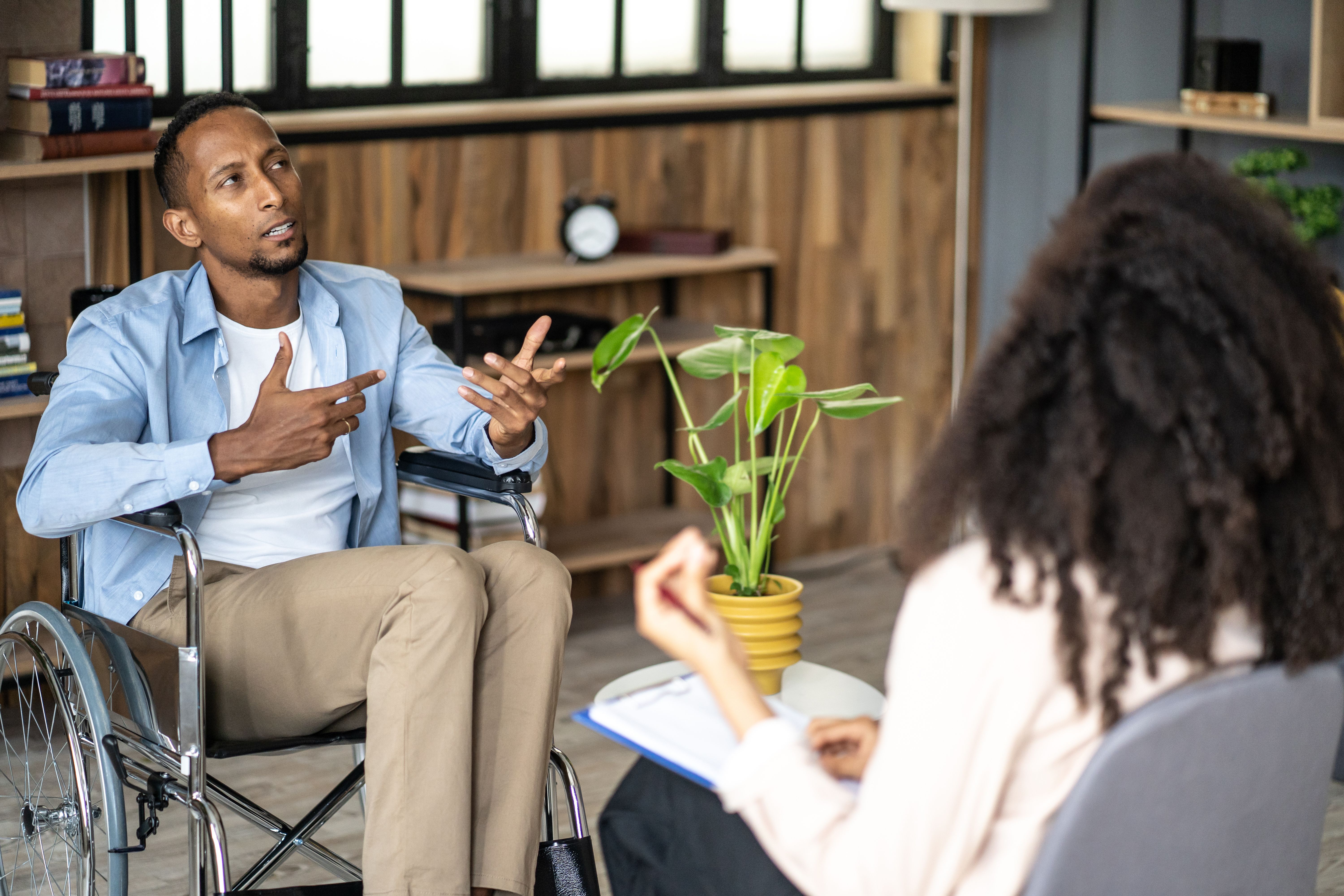 therapist and client