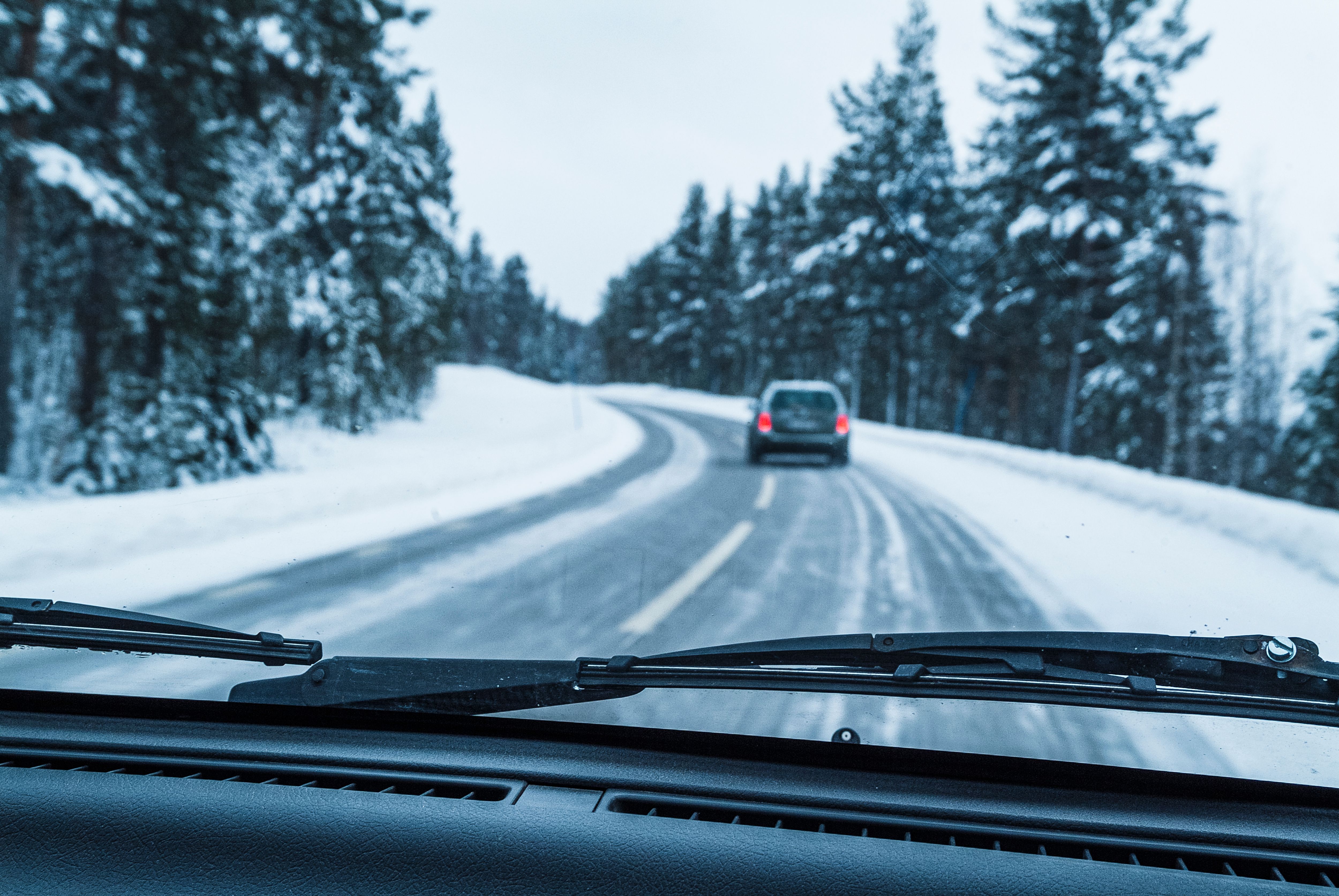 winter car dashboard