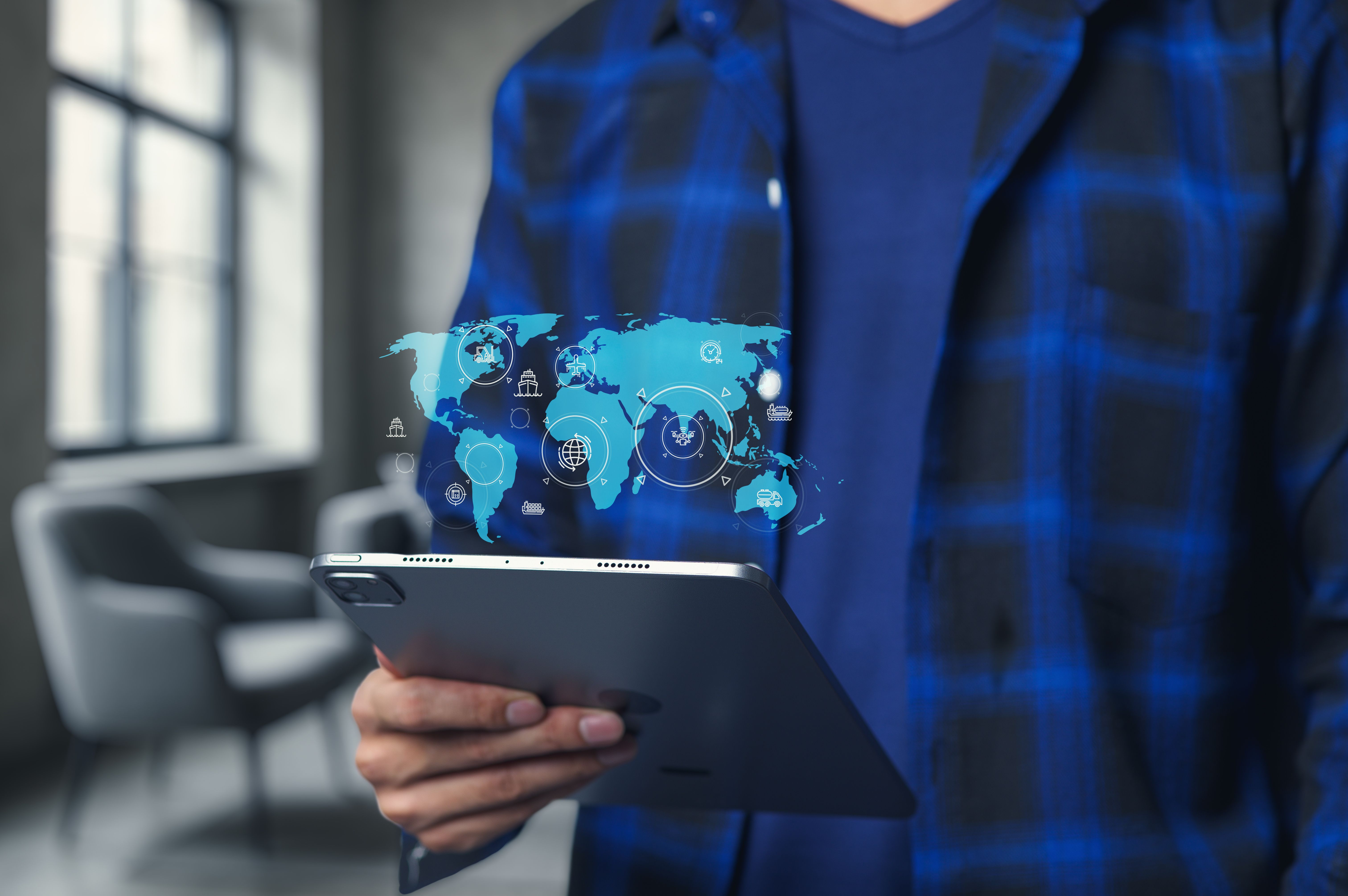 Businessman, import and export goods Businessman, import and export goods