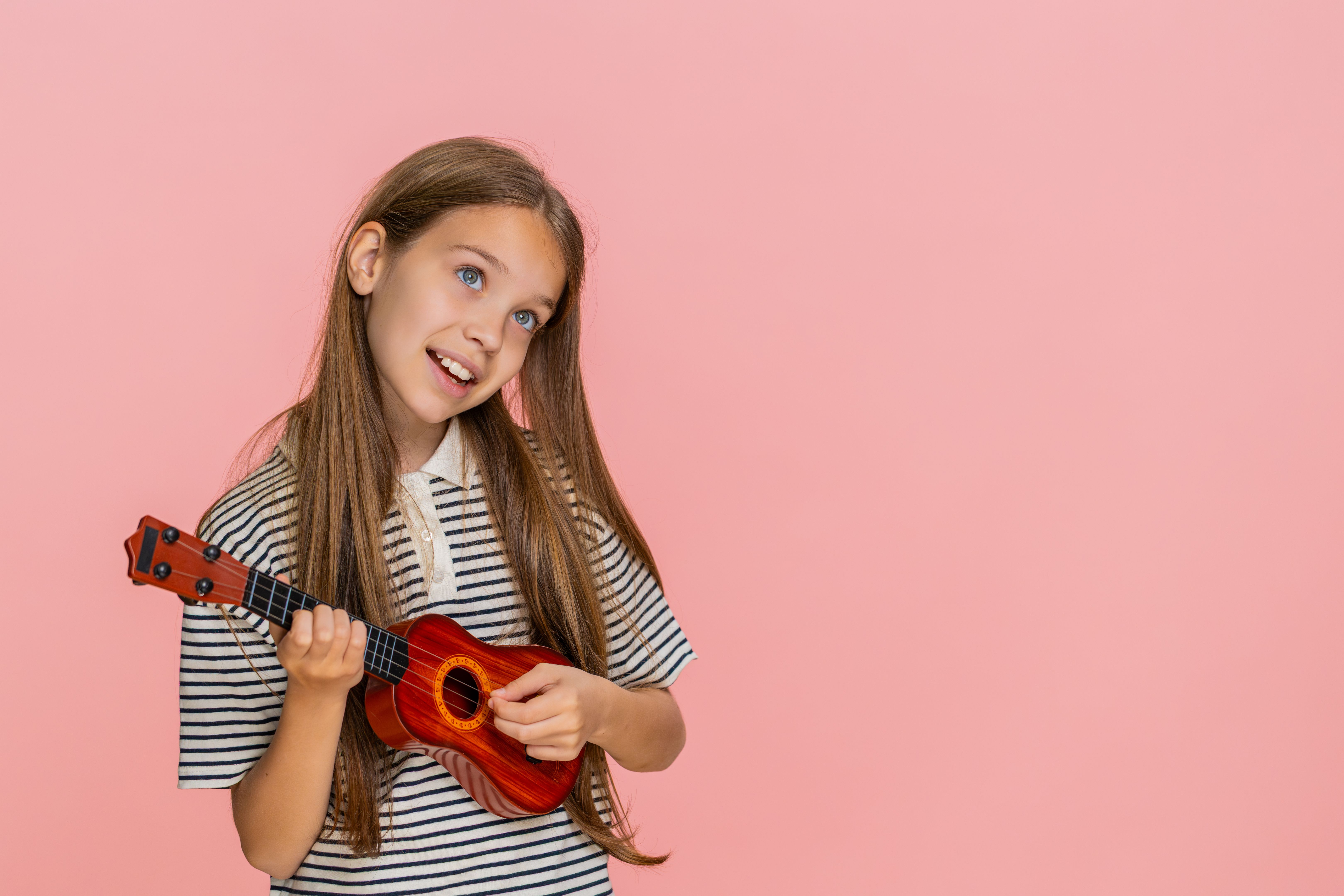 child playing guitar