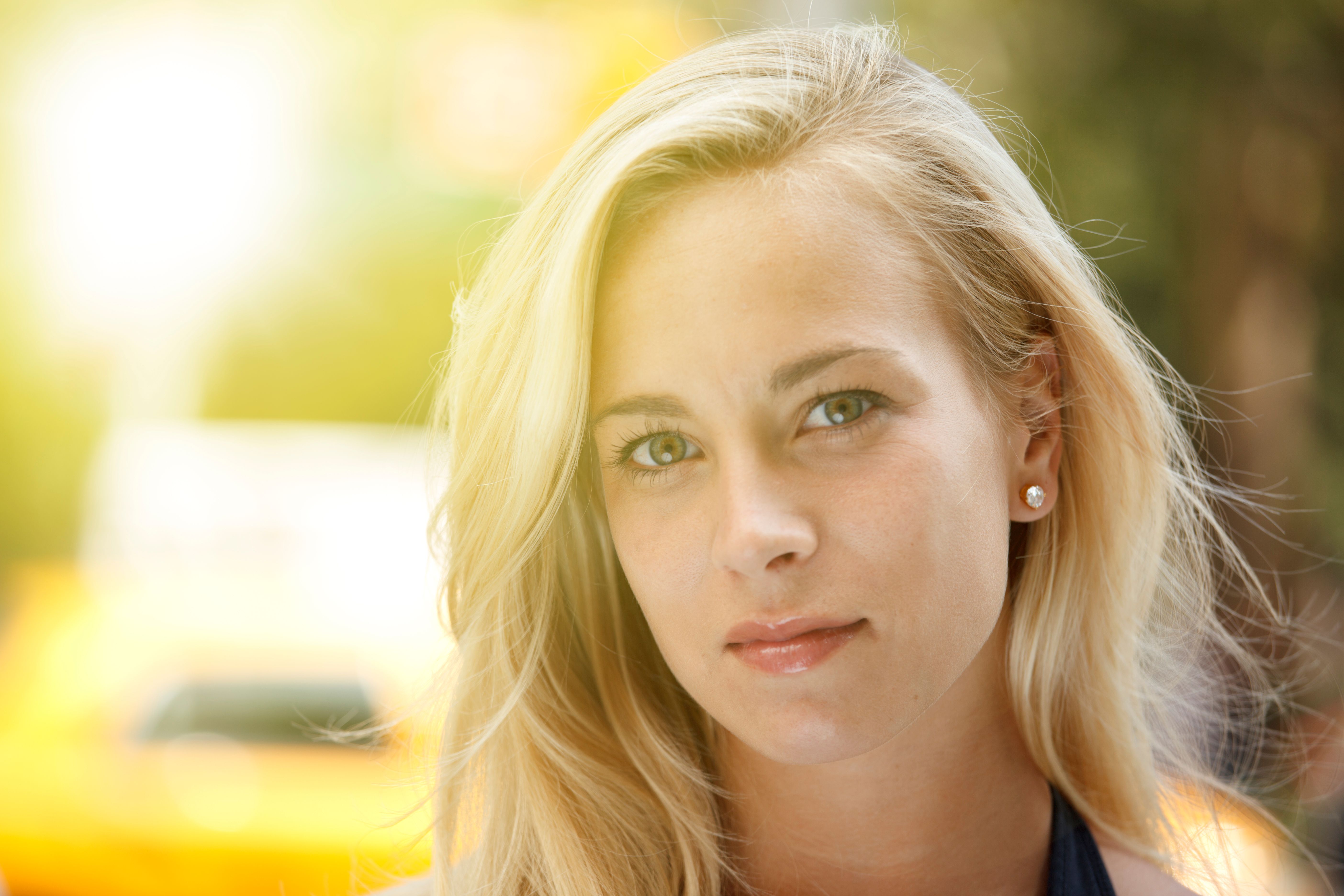 Woman Making Eye Contact Woman Making Eye Contact