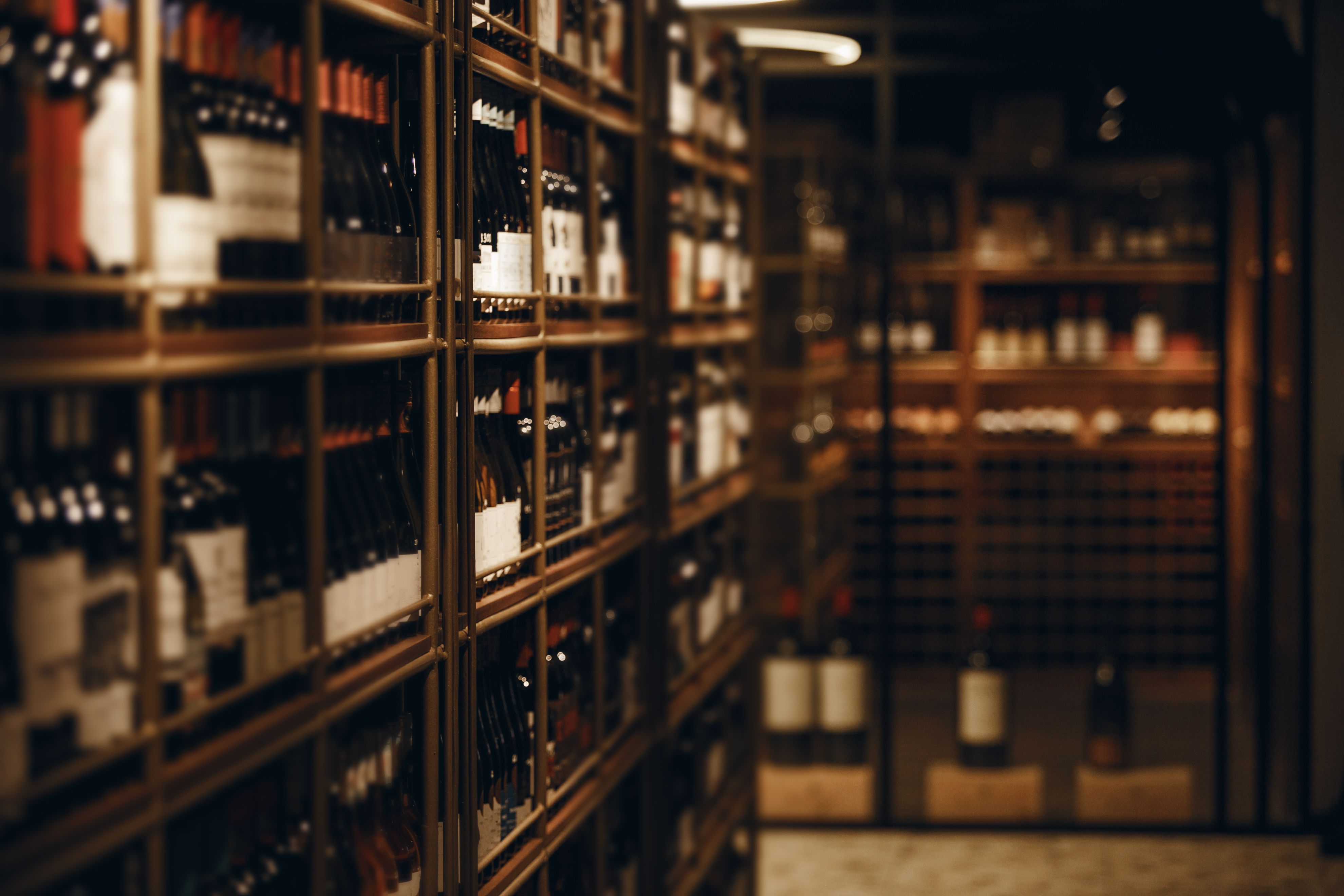 commercial wine display