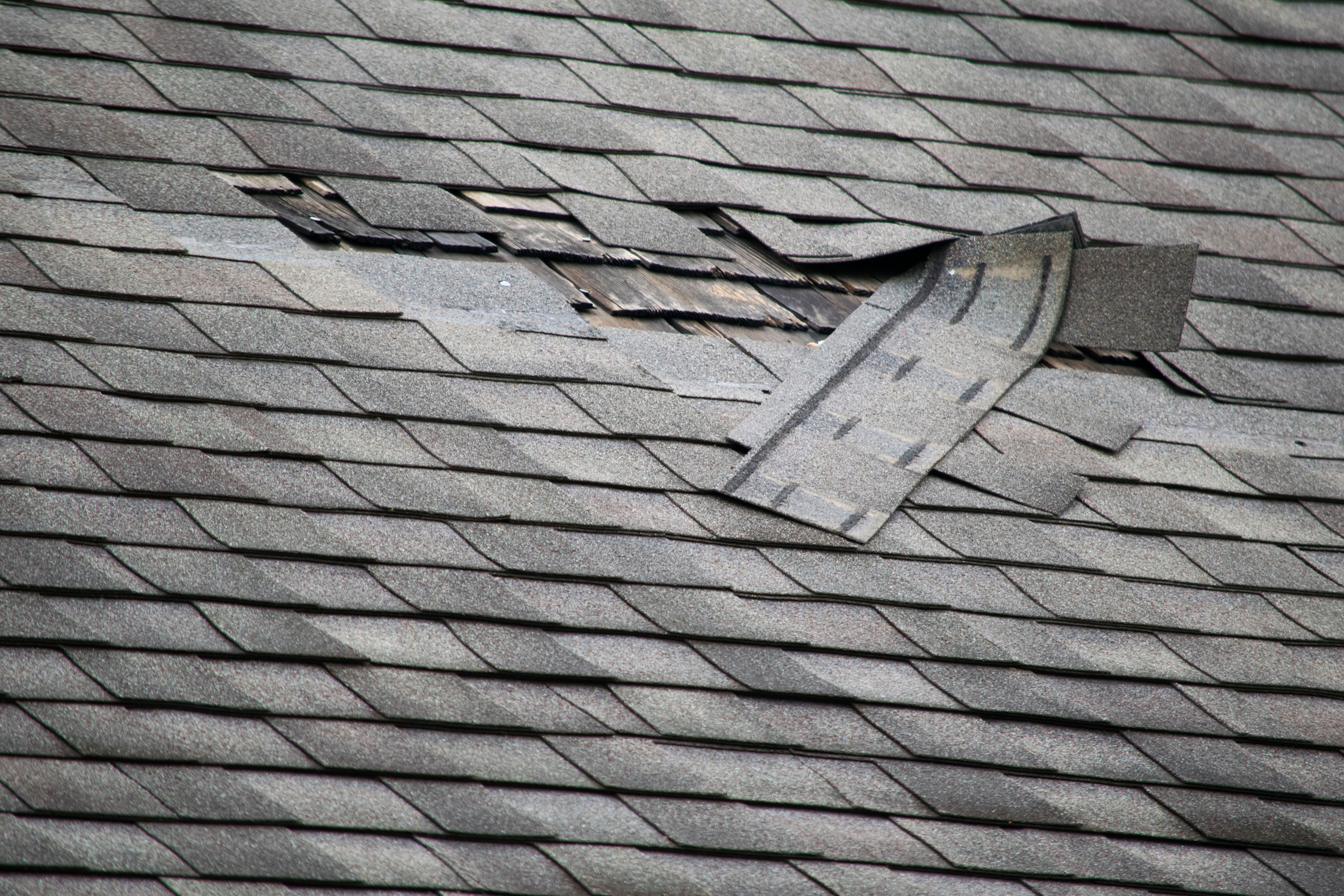 damaged roof