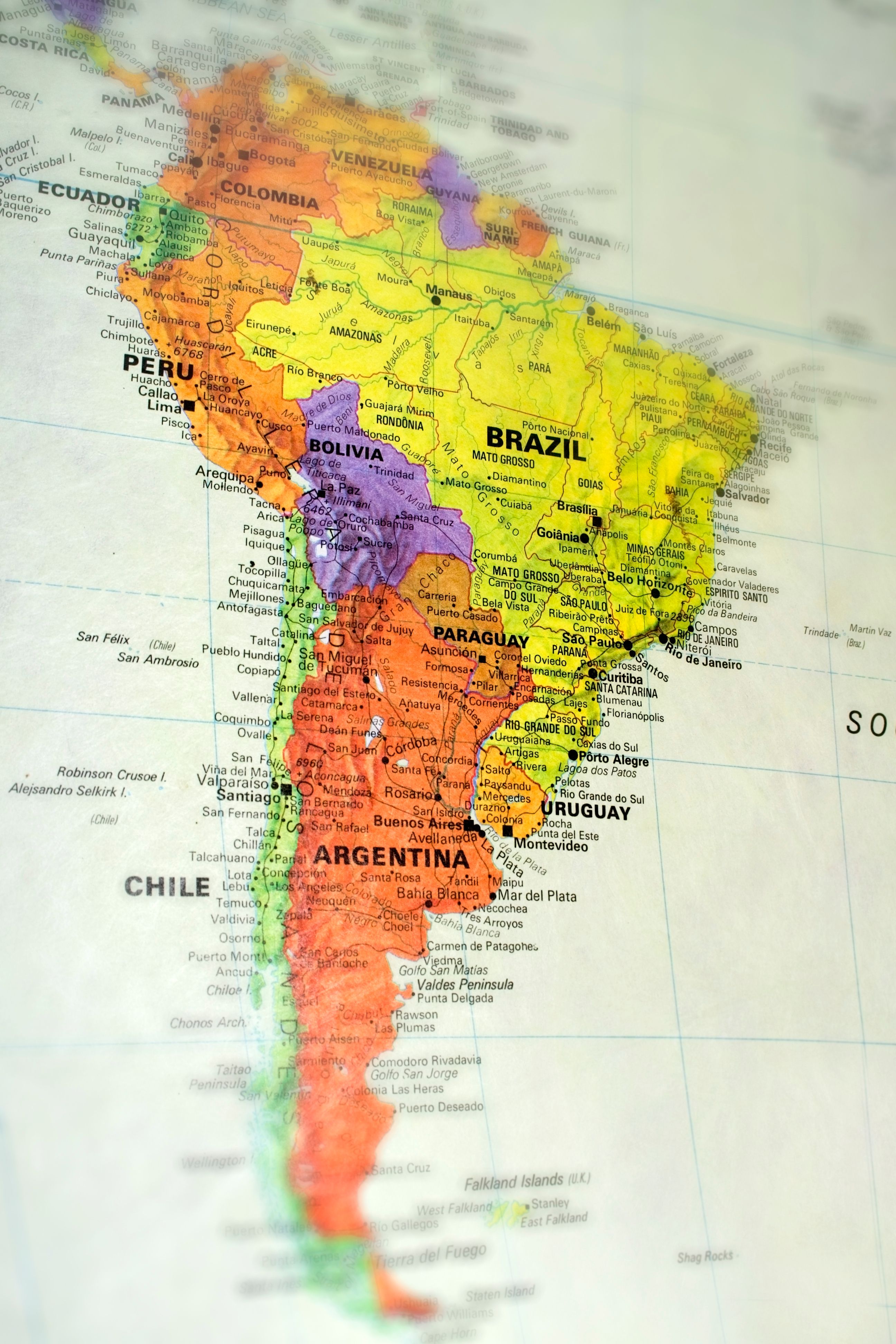 South America Map