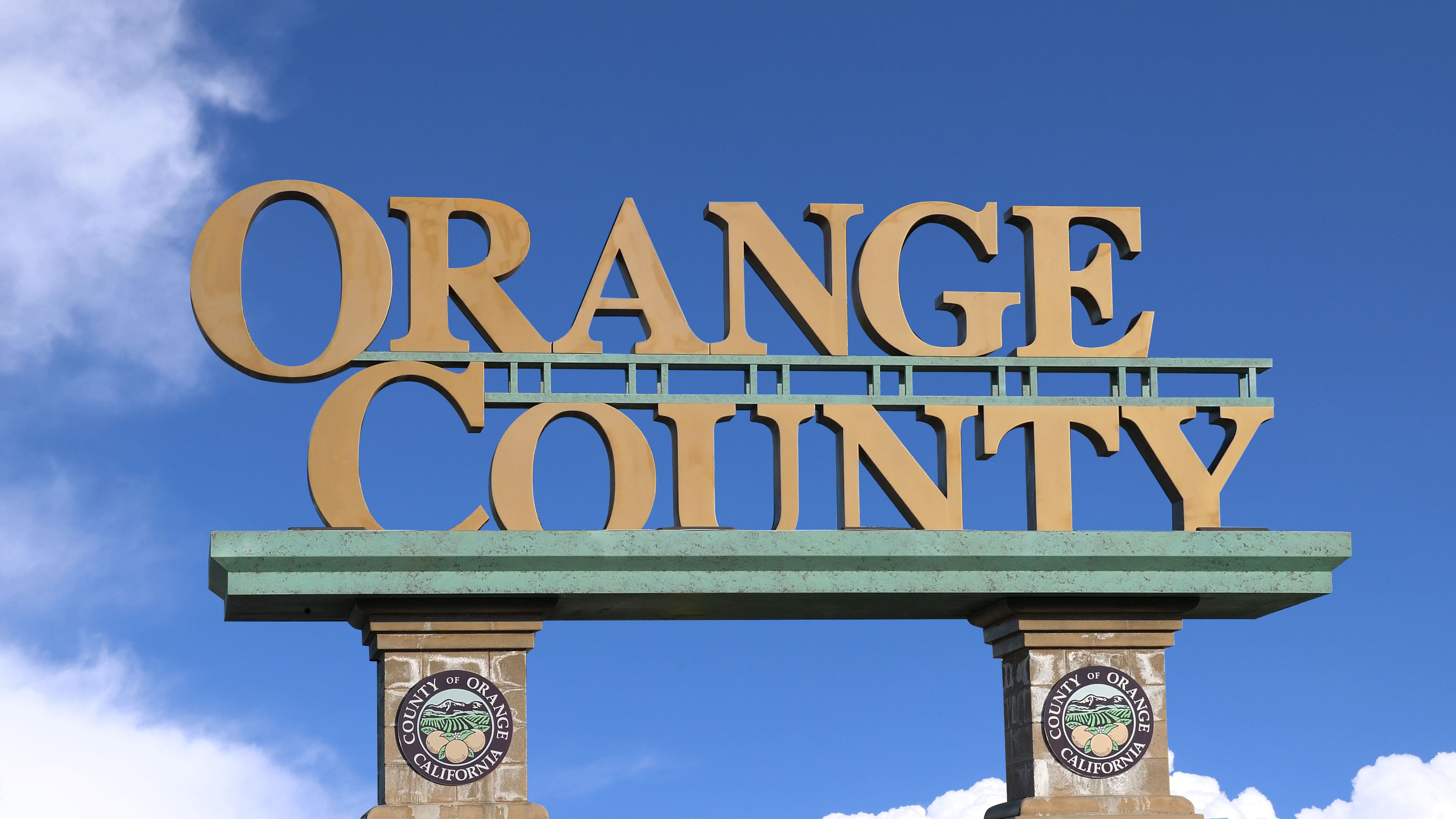 Orange County California Public Welcome Sign