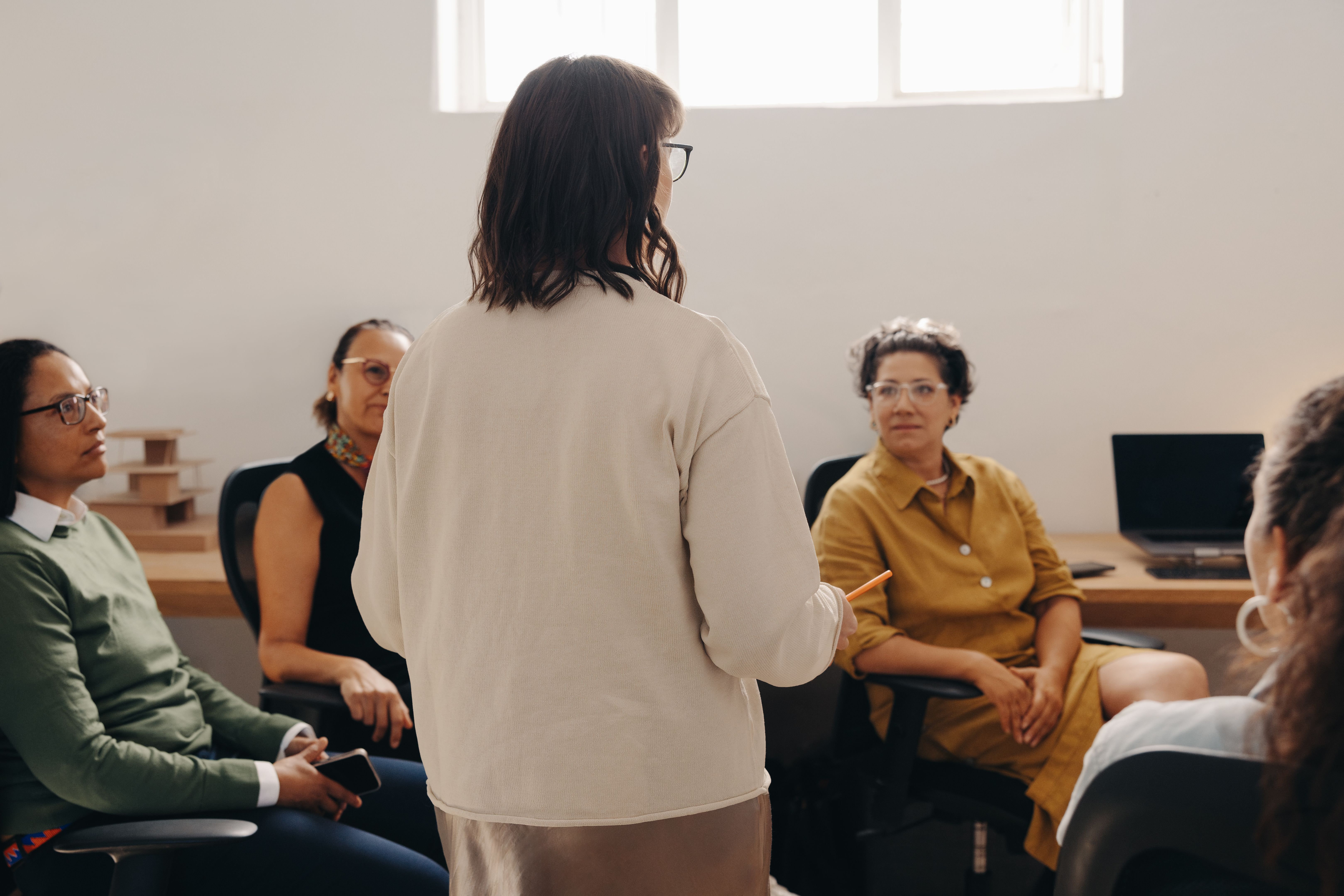school staff meeting