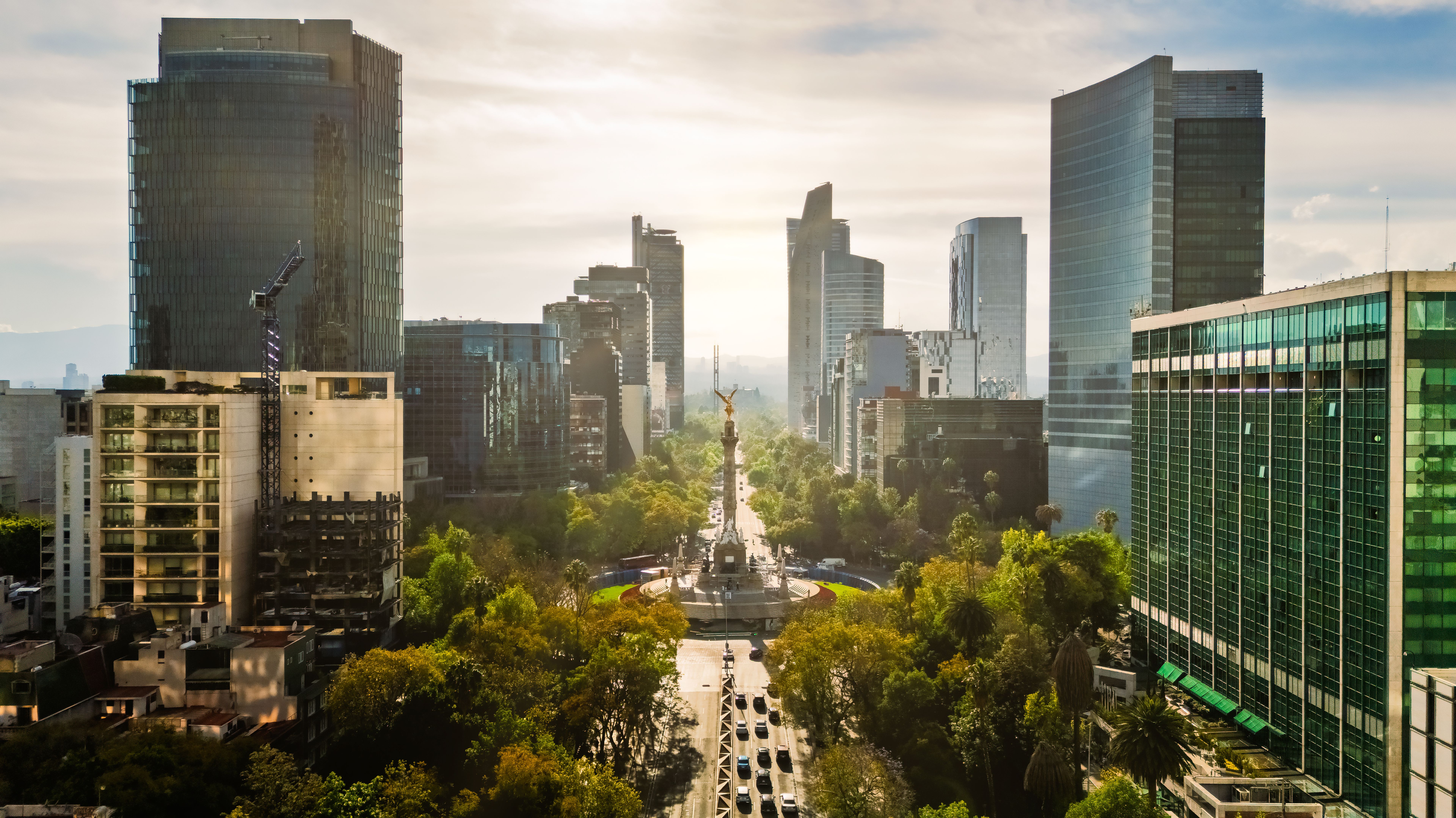 winter buildings Mexico City