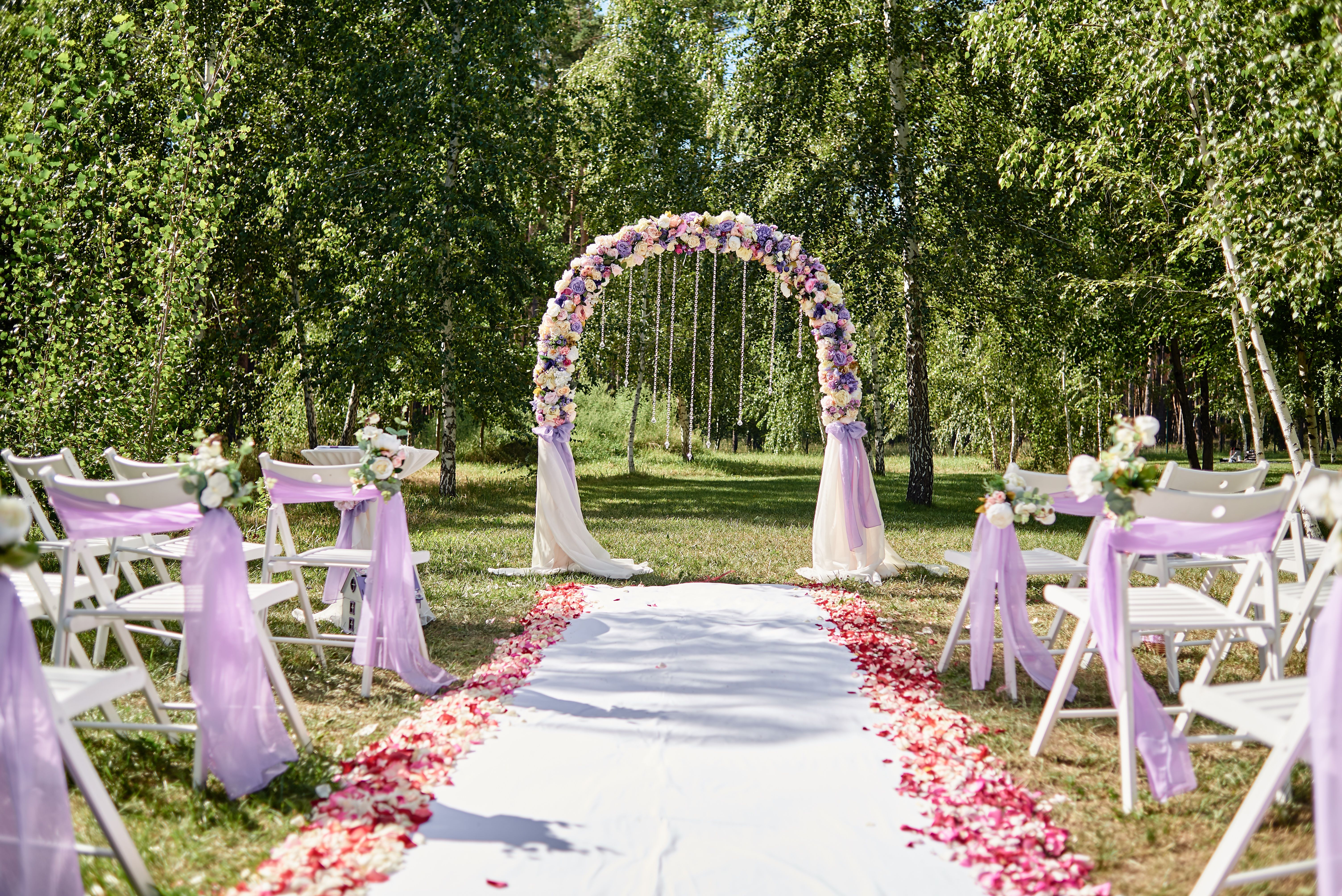 garden wedding ceremony