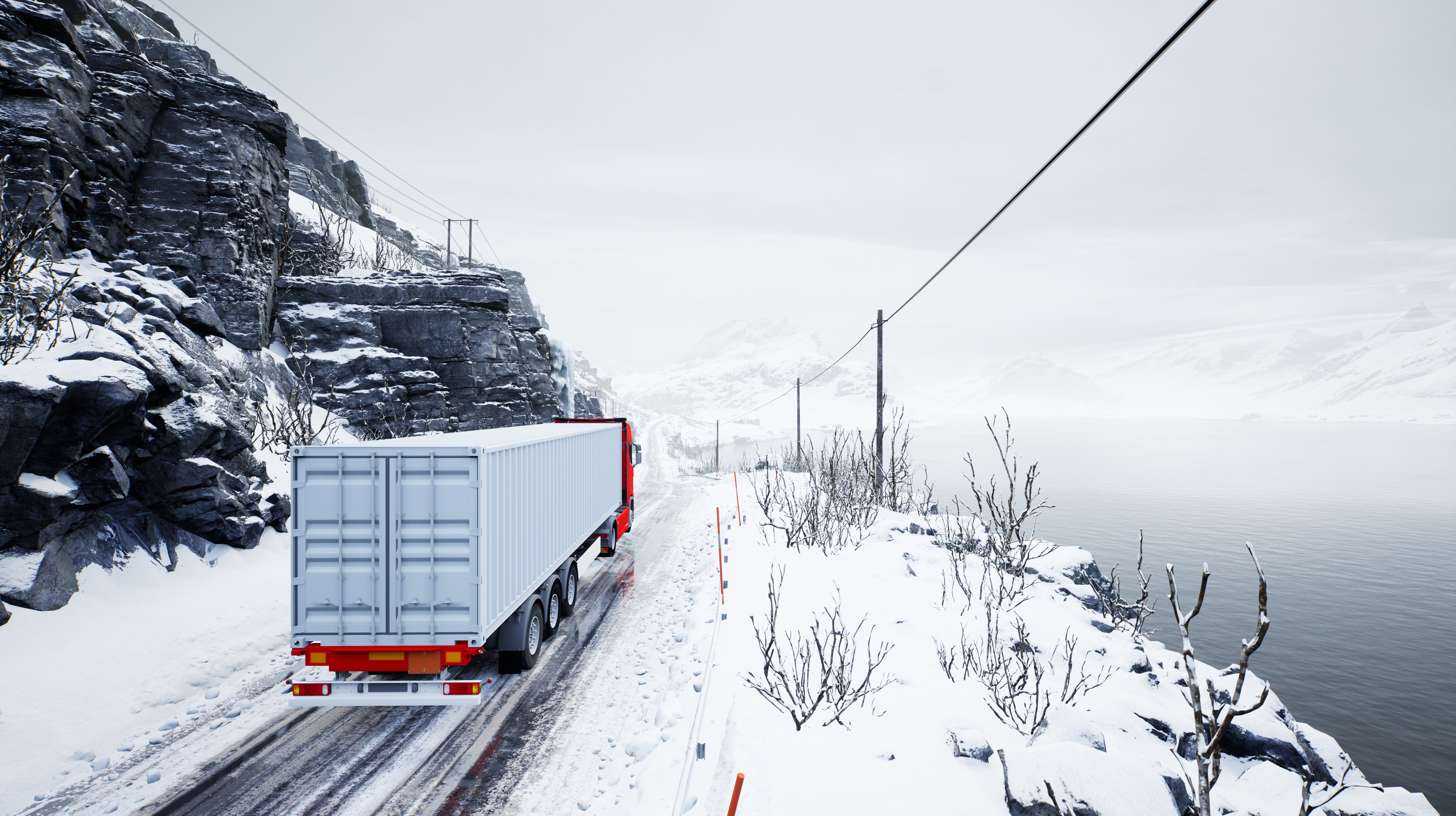 snowy landscape logistics