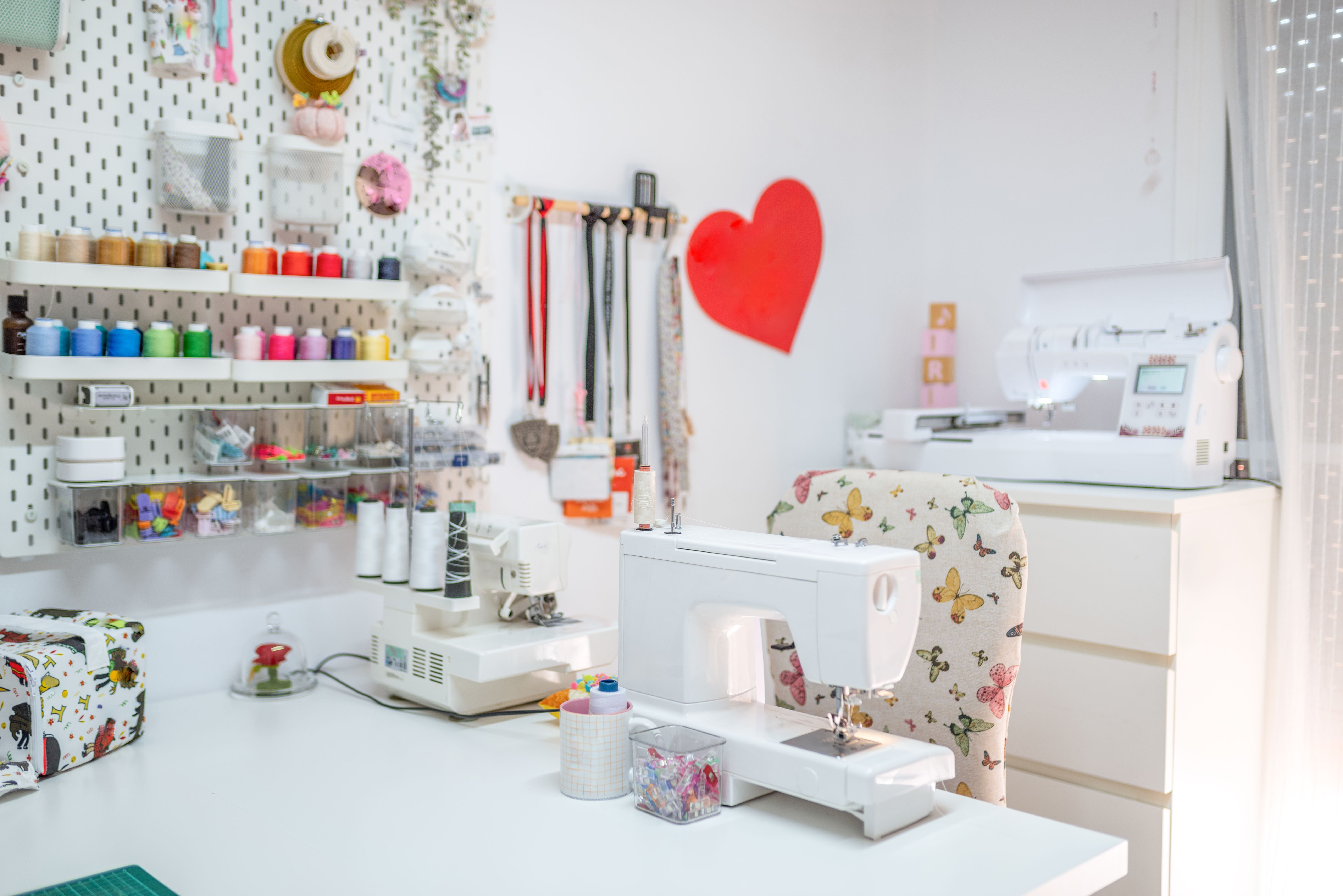 organized sewing space
