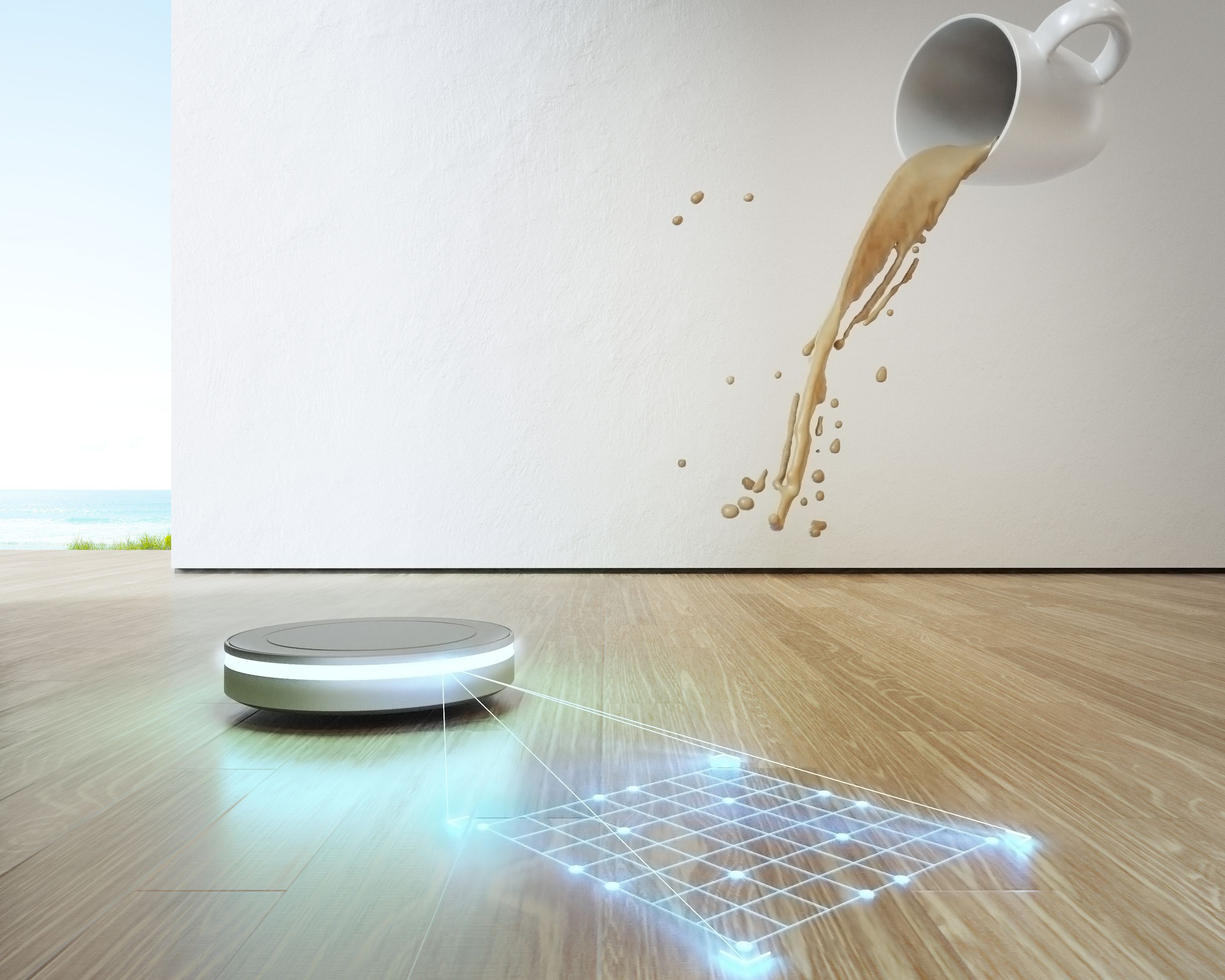 floor mopping robot