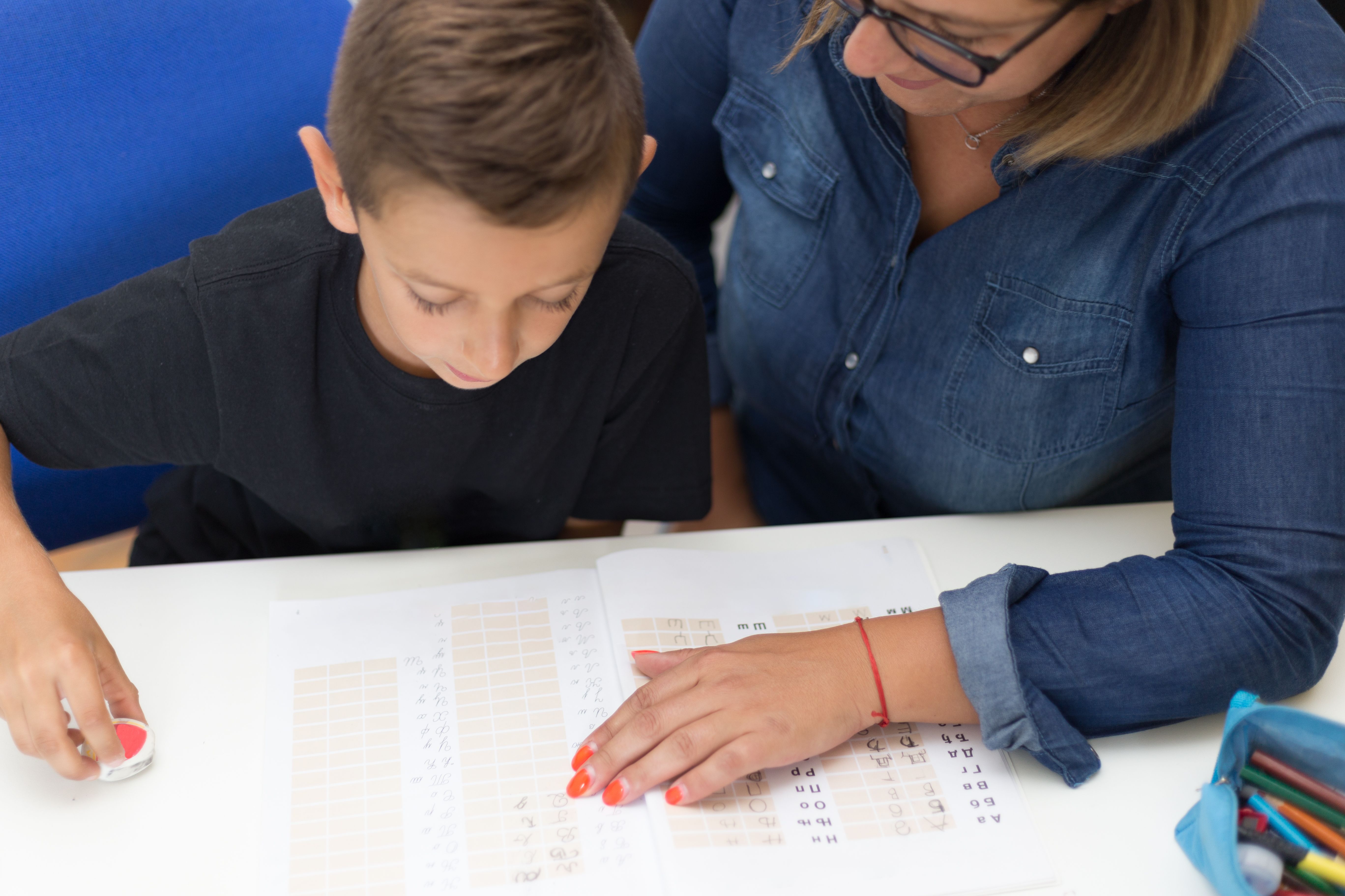 math tutoring session