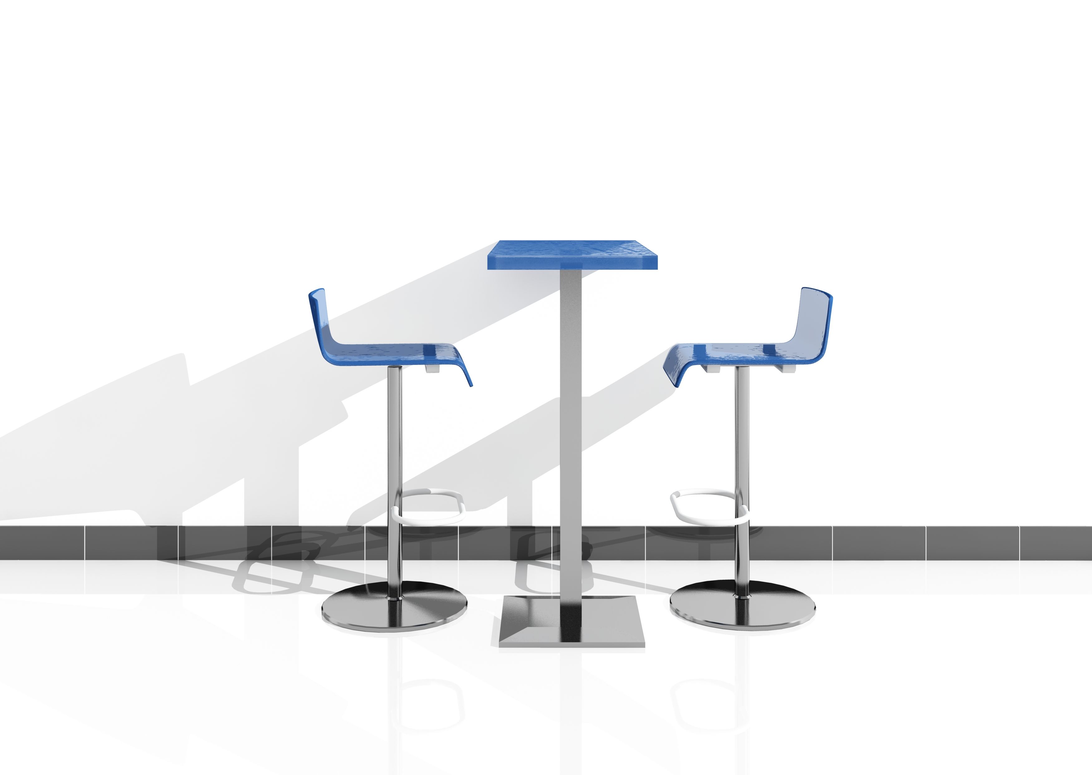 modern square bar table