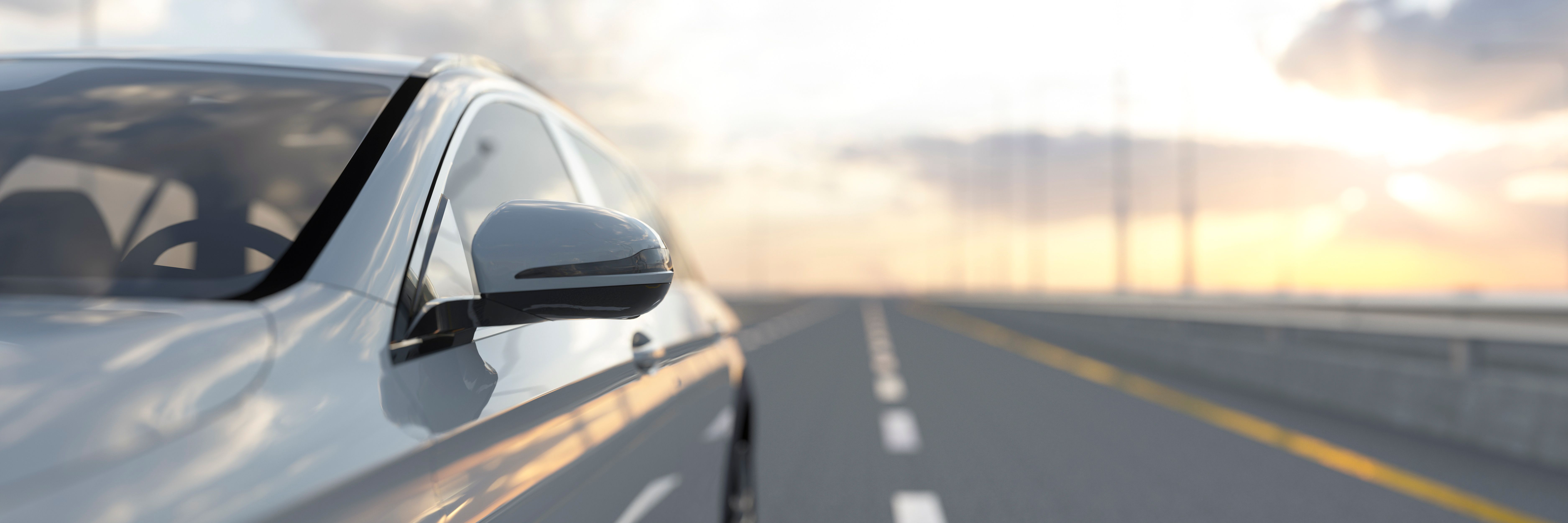 luxury car road