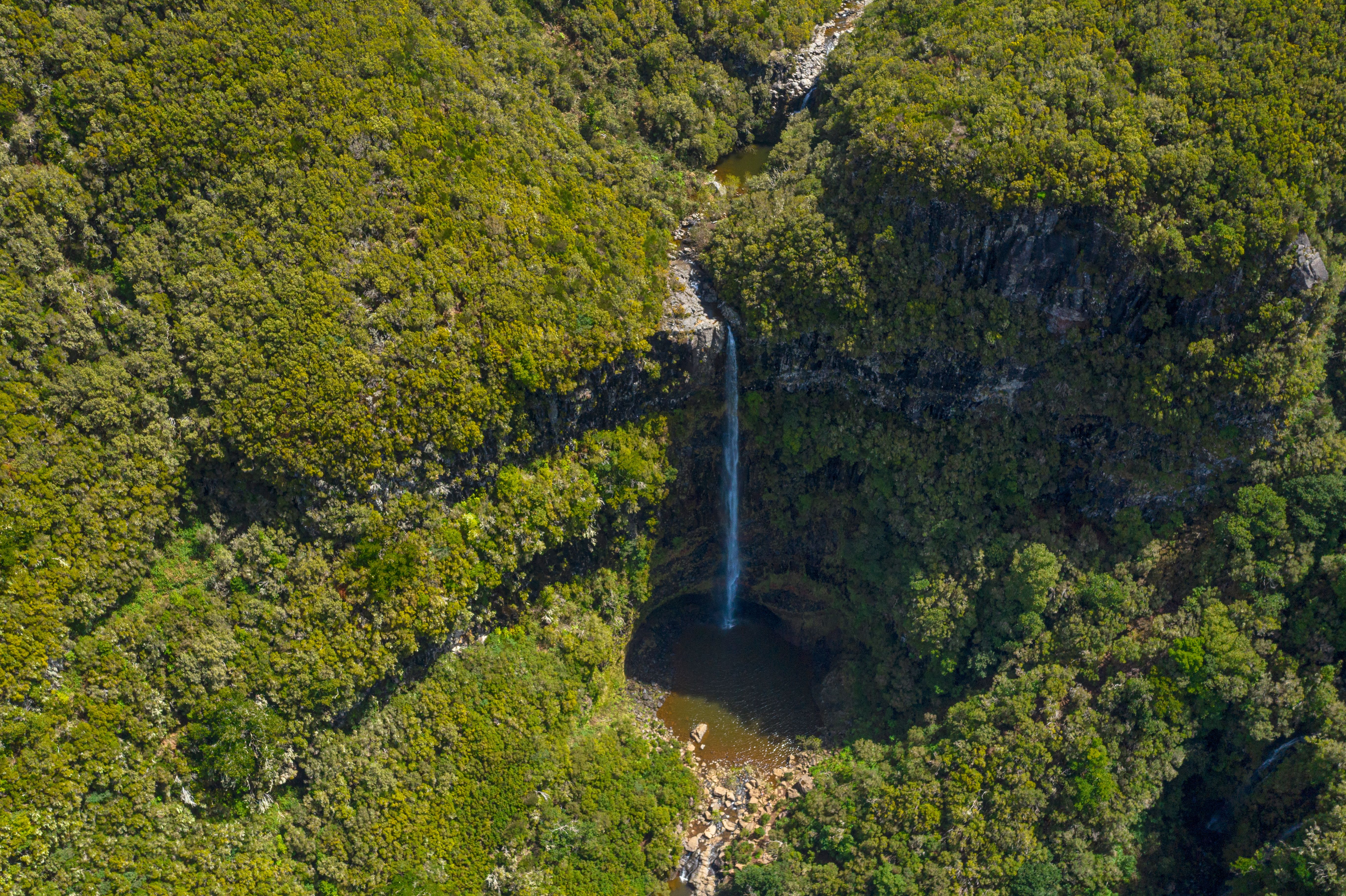 Aerial view the North Coast of Madeira Island, Atlantic