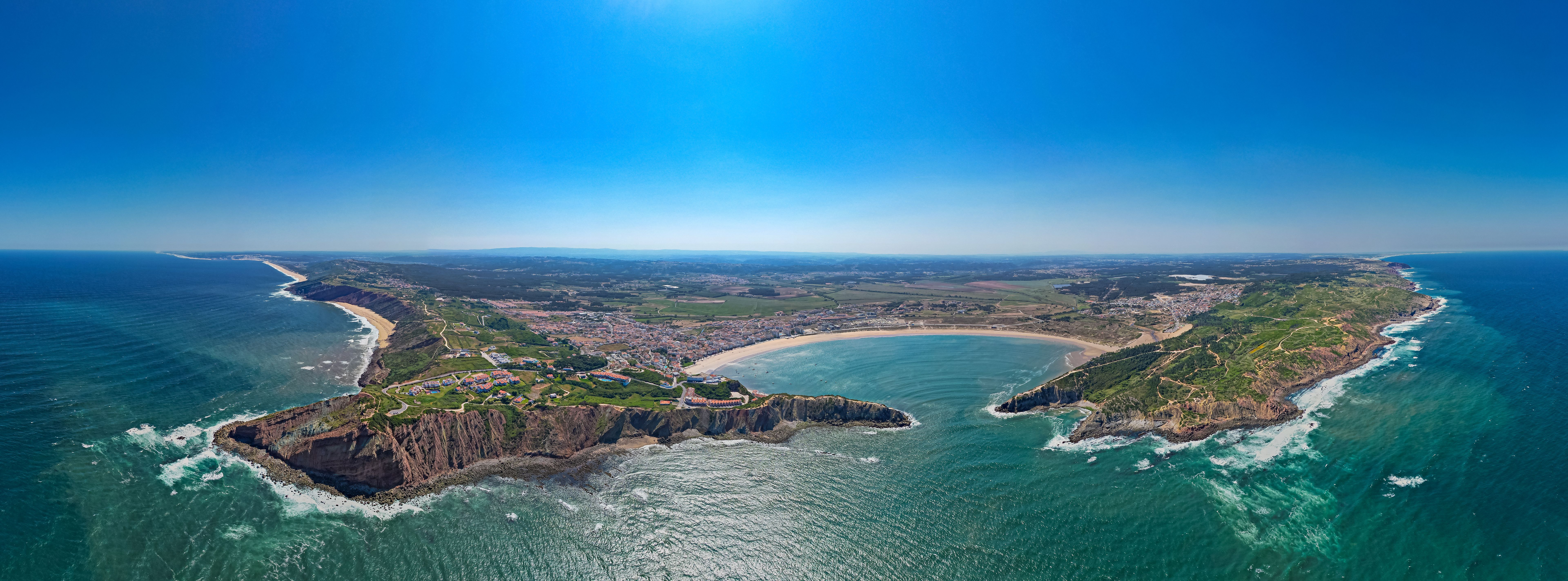 Sao Martinho do Porto from above