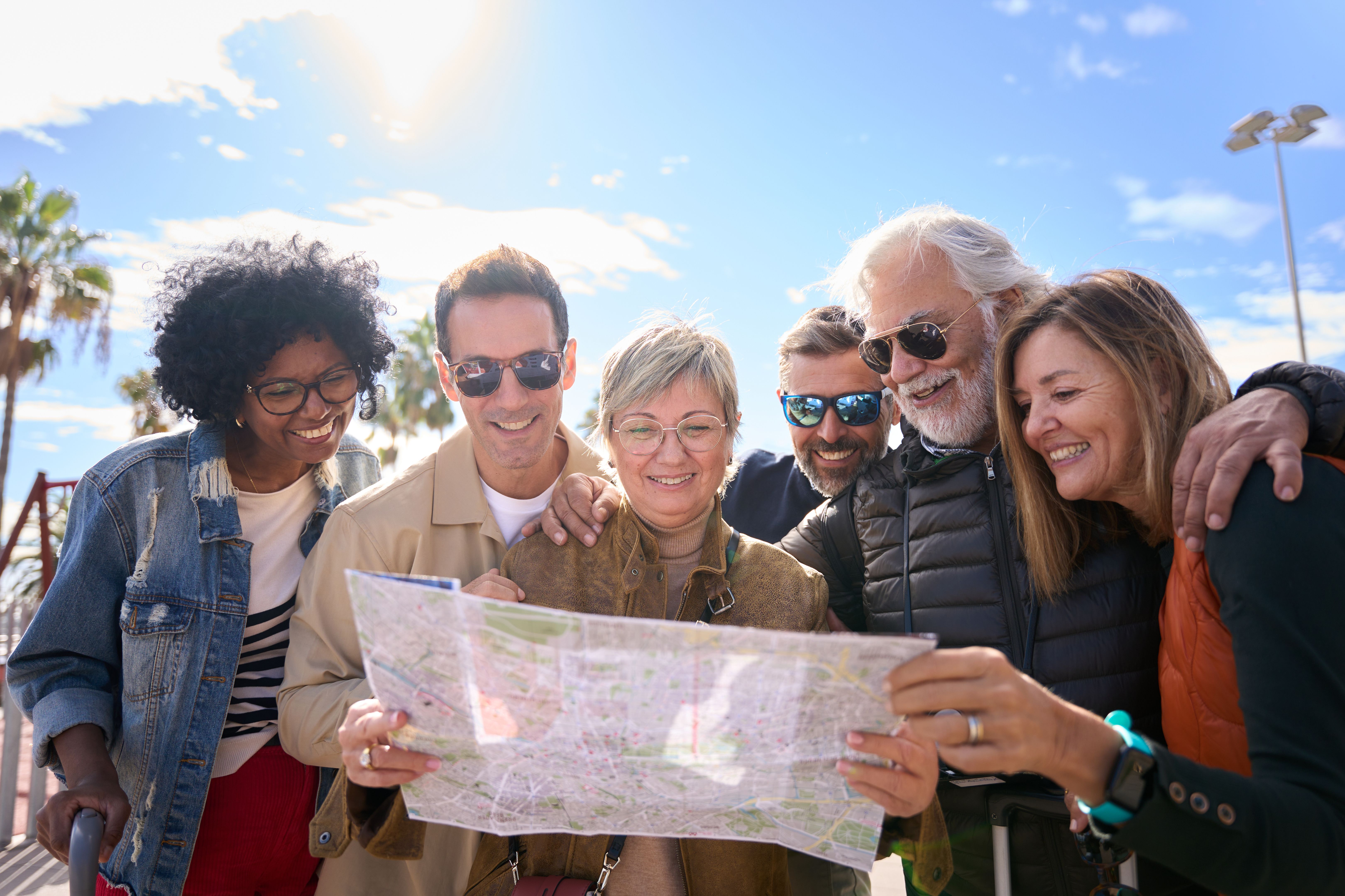 tourists group