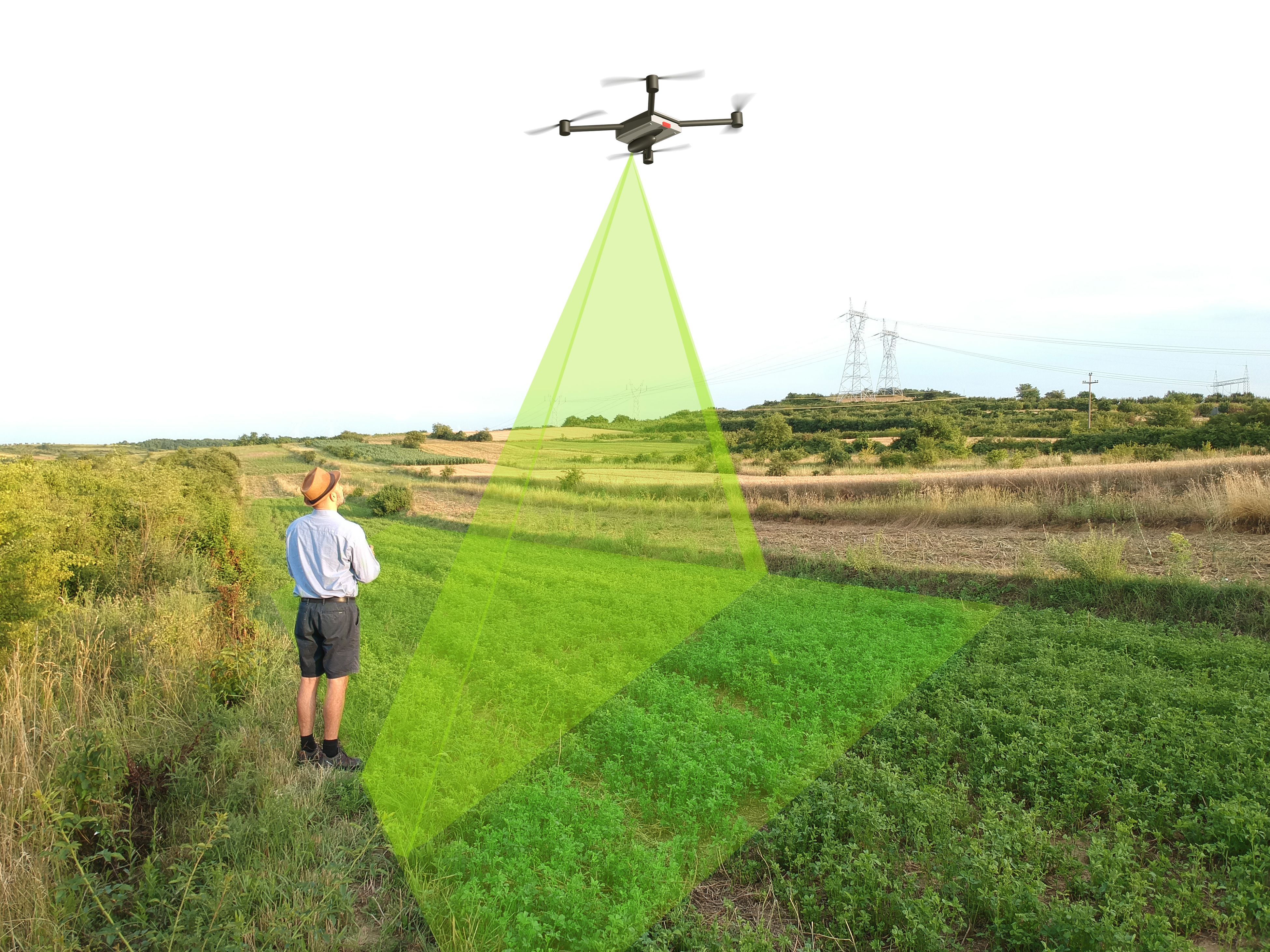 drone monitoring field