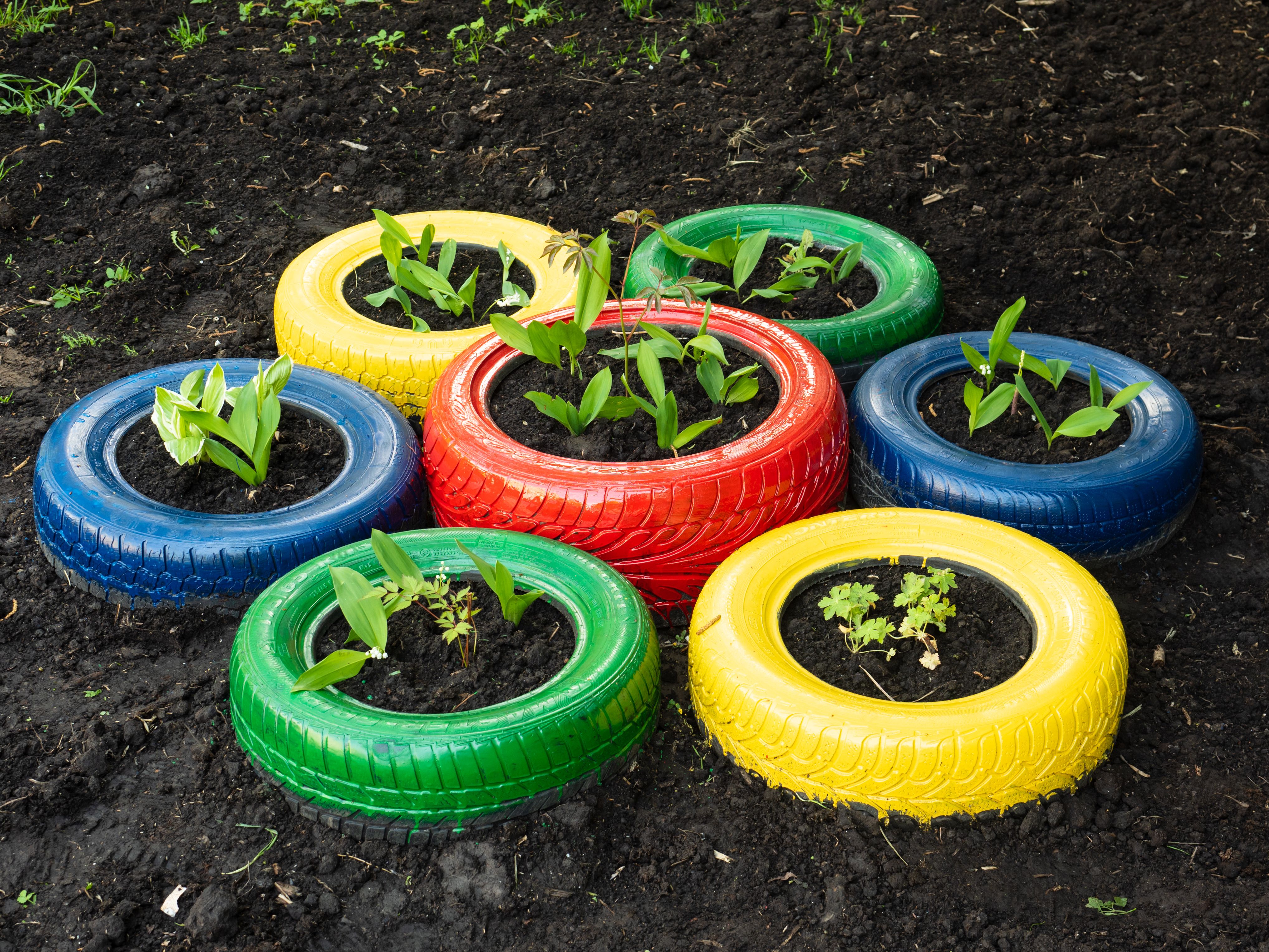 upcycled garden planters