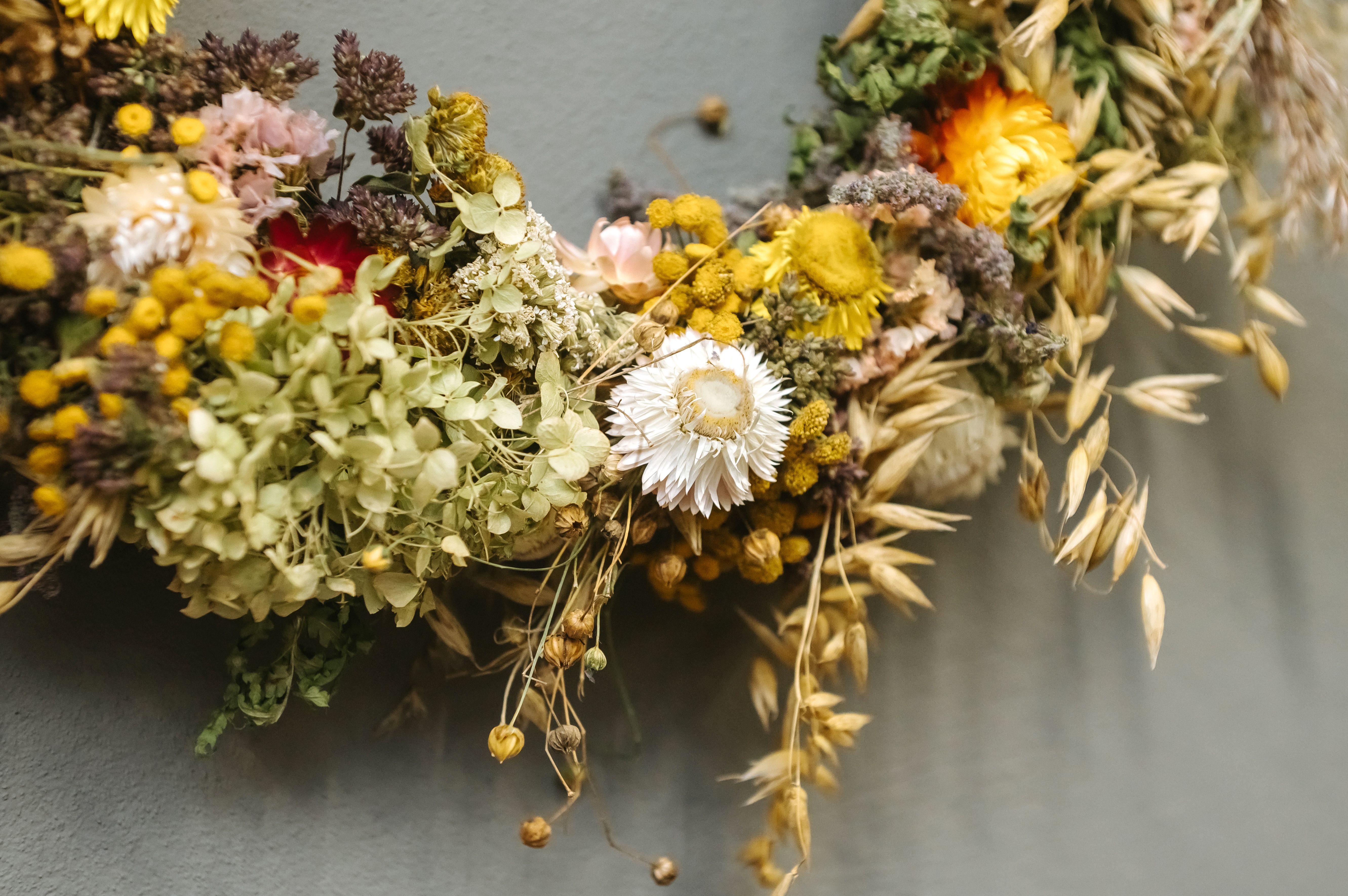 Trockenblumen Gesteck Herbst Trockenblumen Gesteck Herbst
