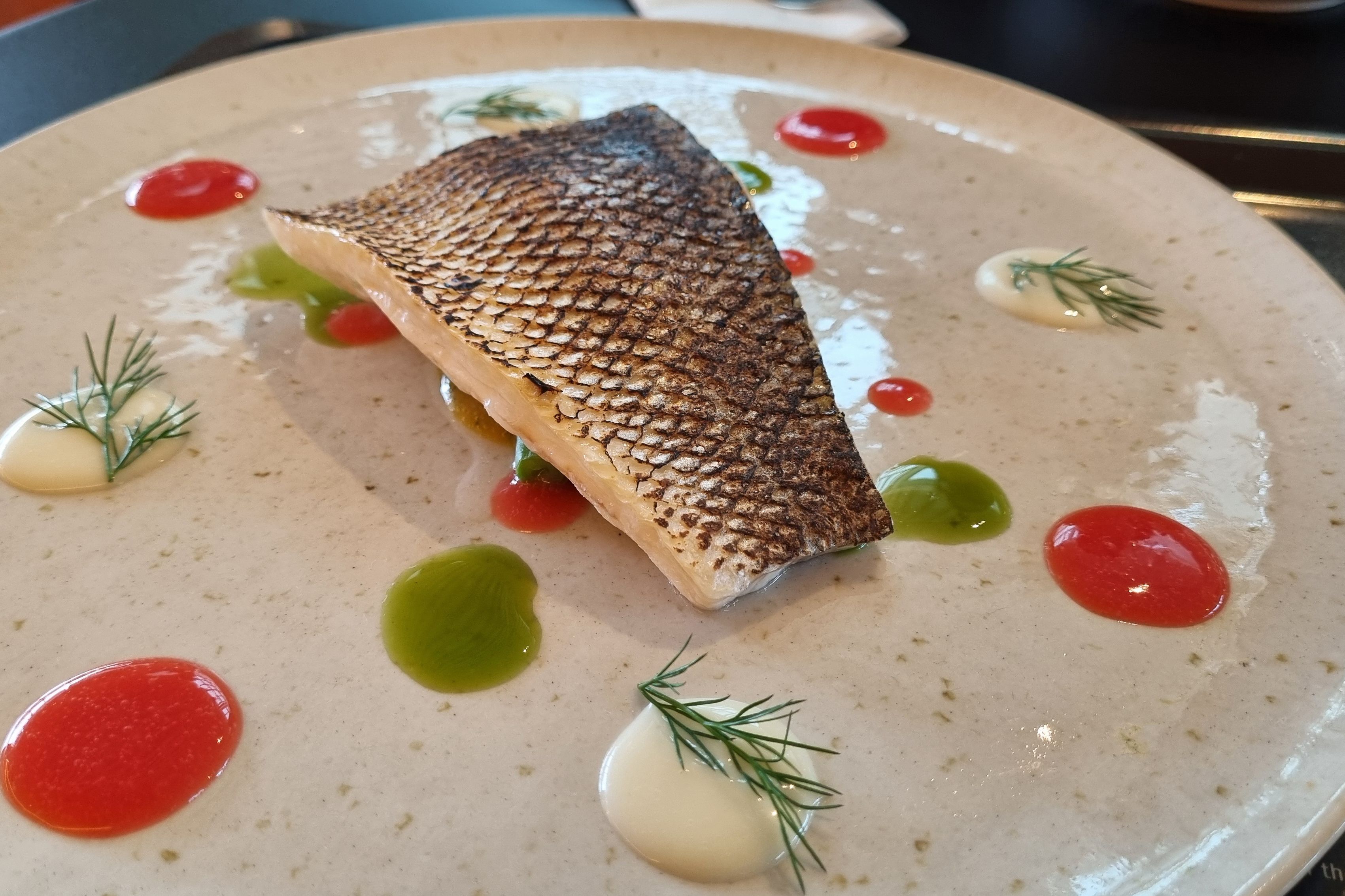 plated gourmet fish