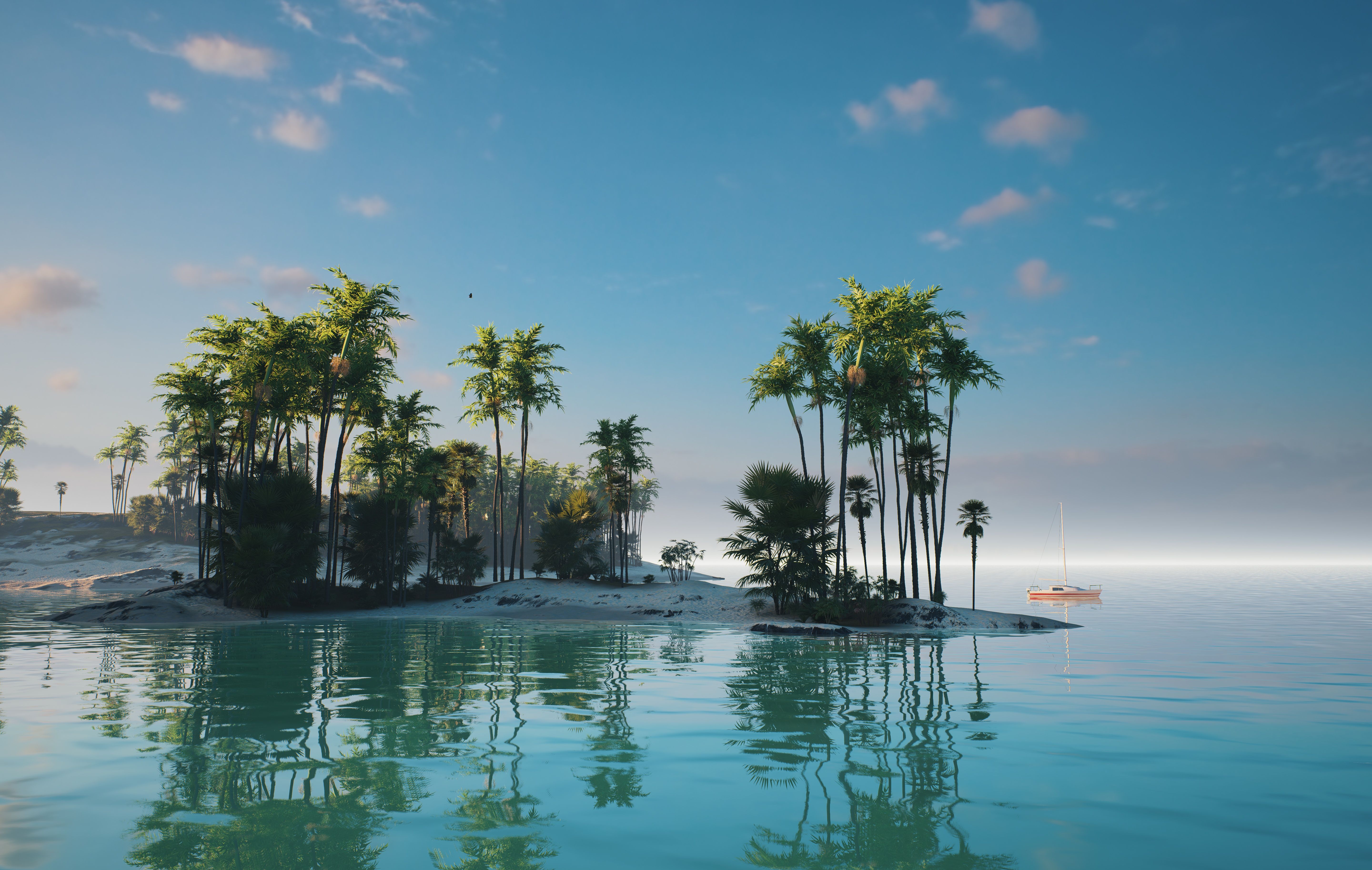 tropical island