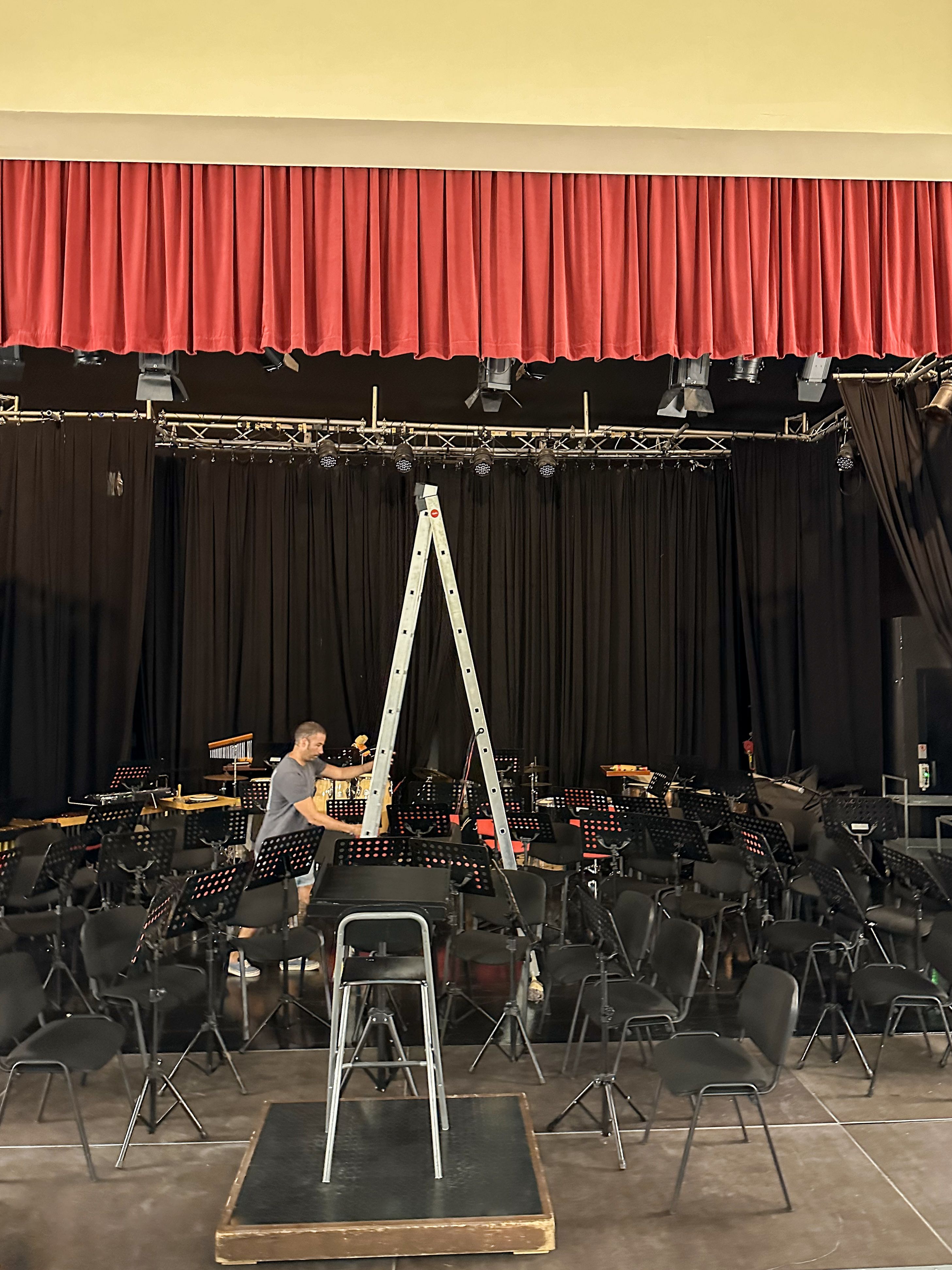 preparativos concierto