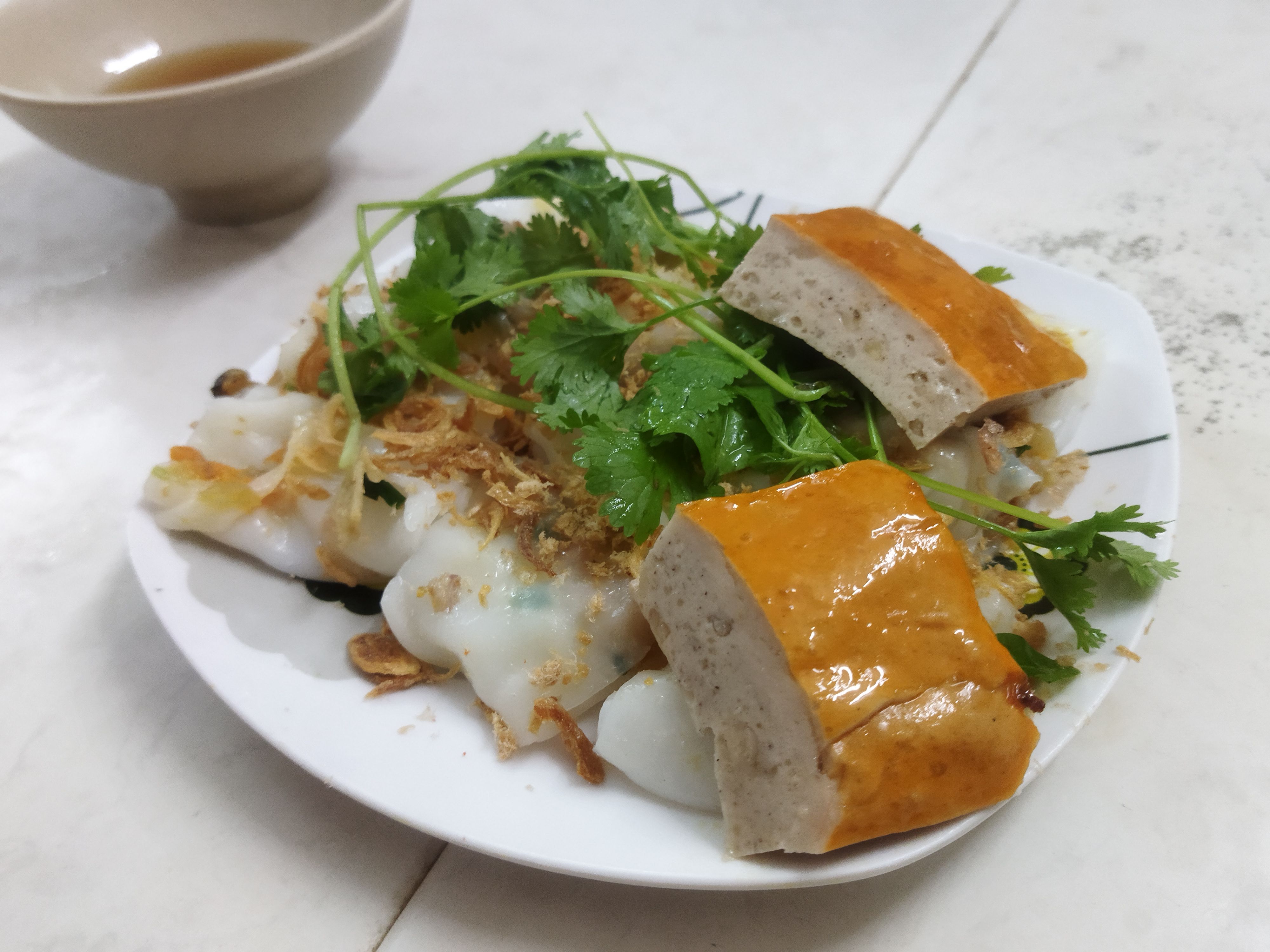 Pork meat and Vietnamese noodle