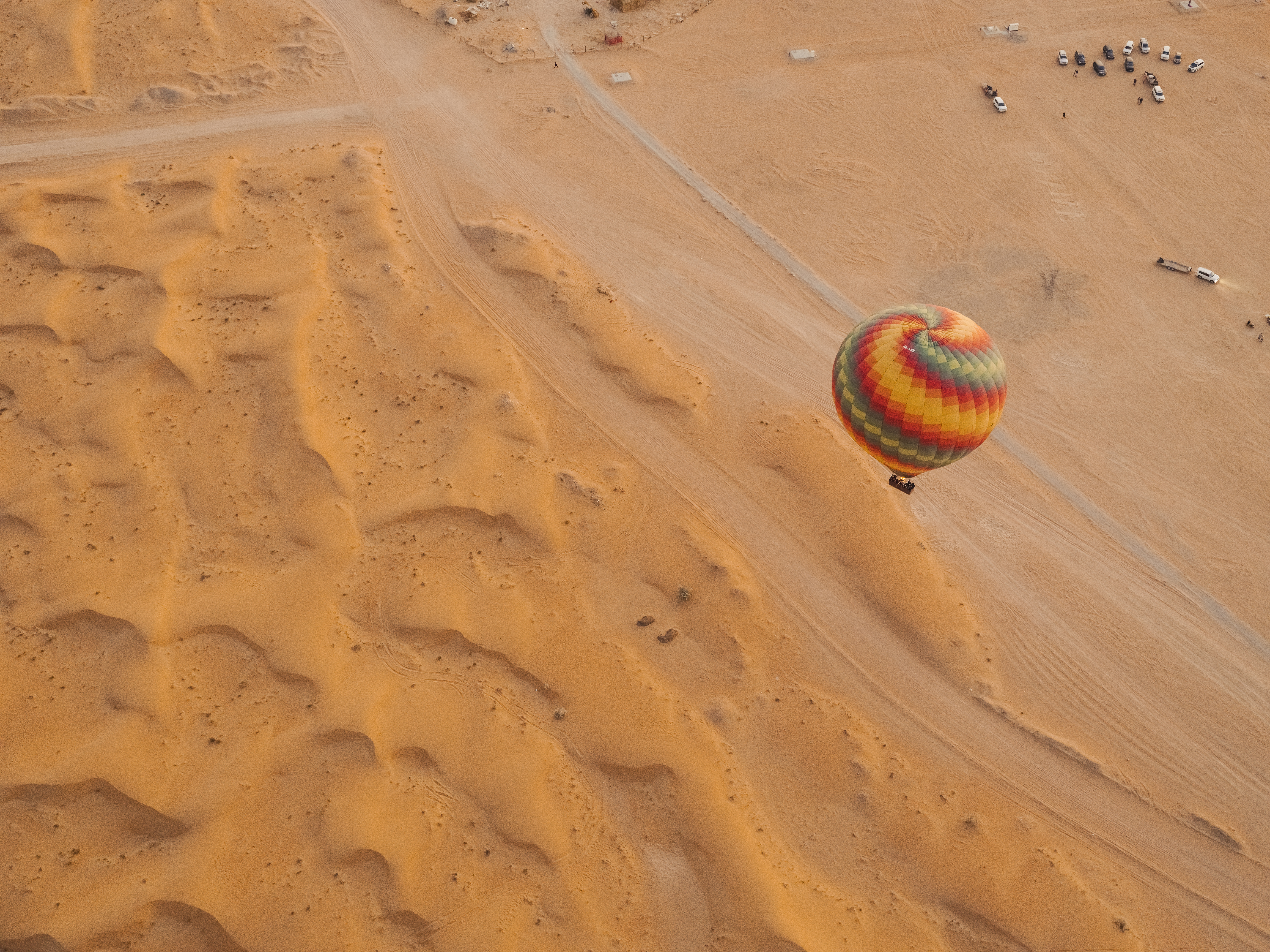 Hot Air Ballooning over the Desert