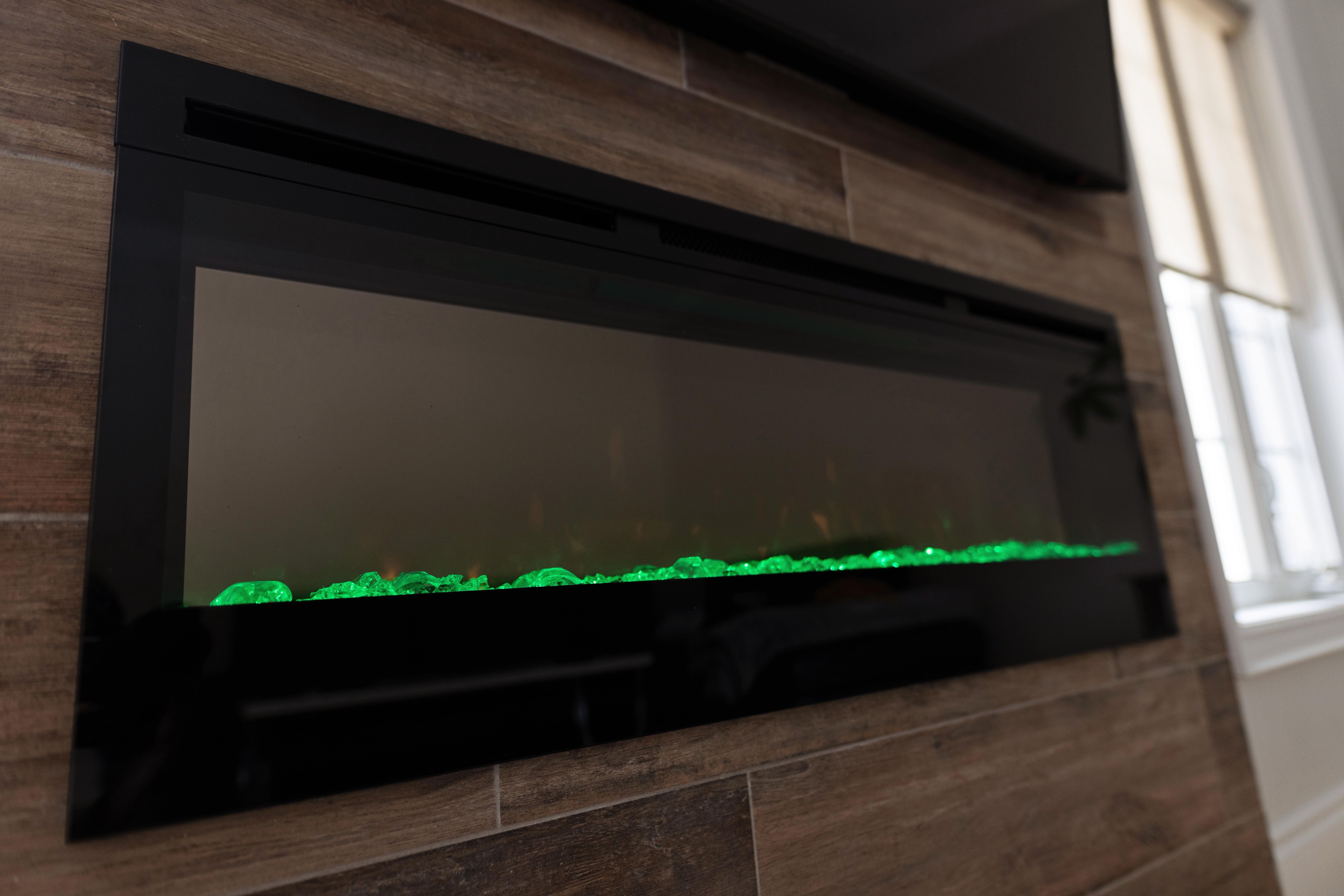 modern electric fireplace