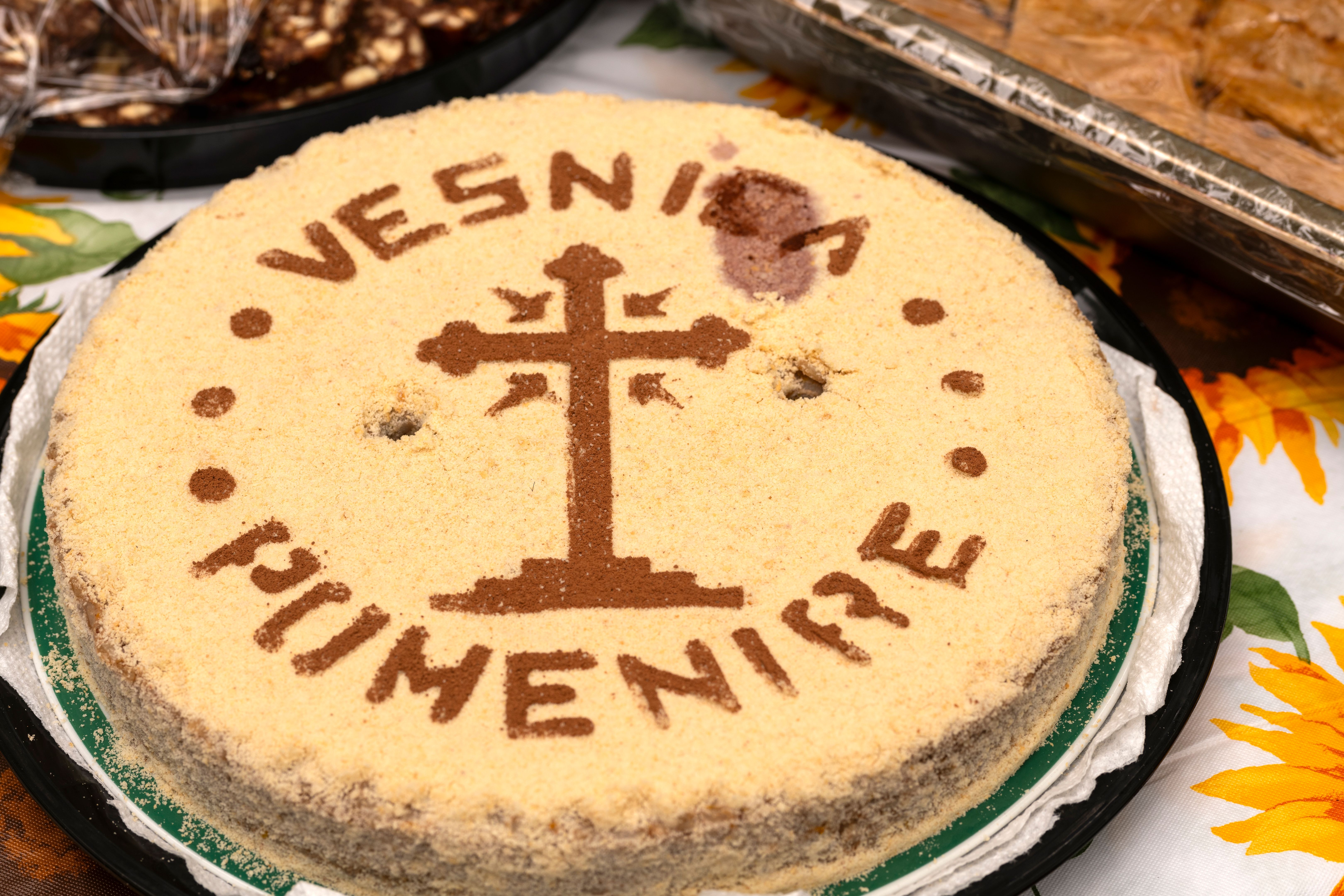 Coliva Plate with Cross Coliva Plate with Cross