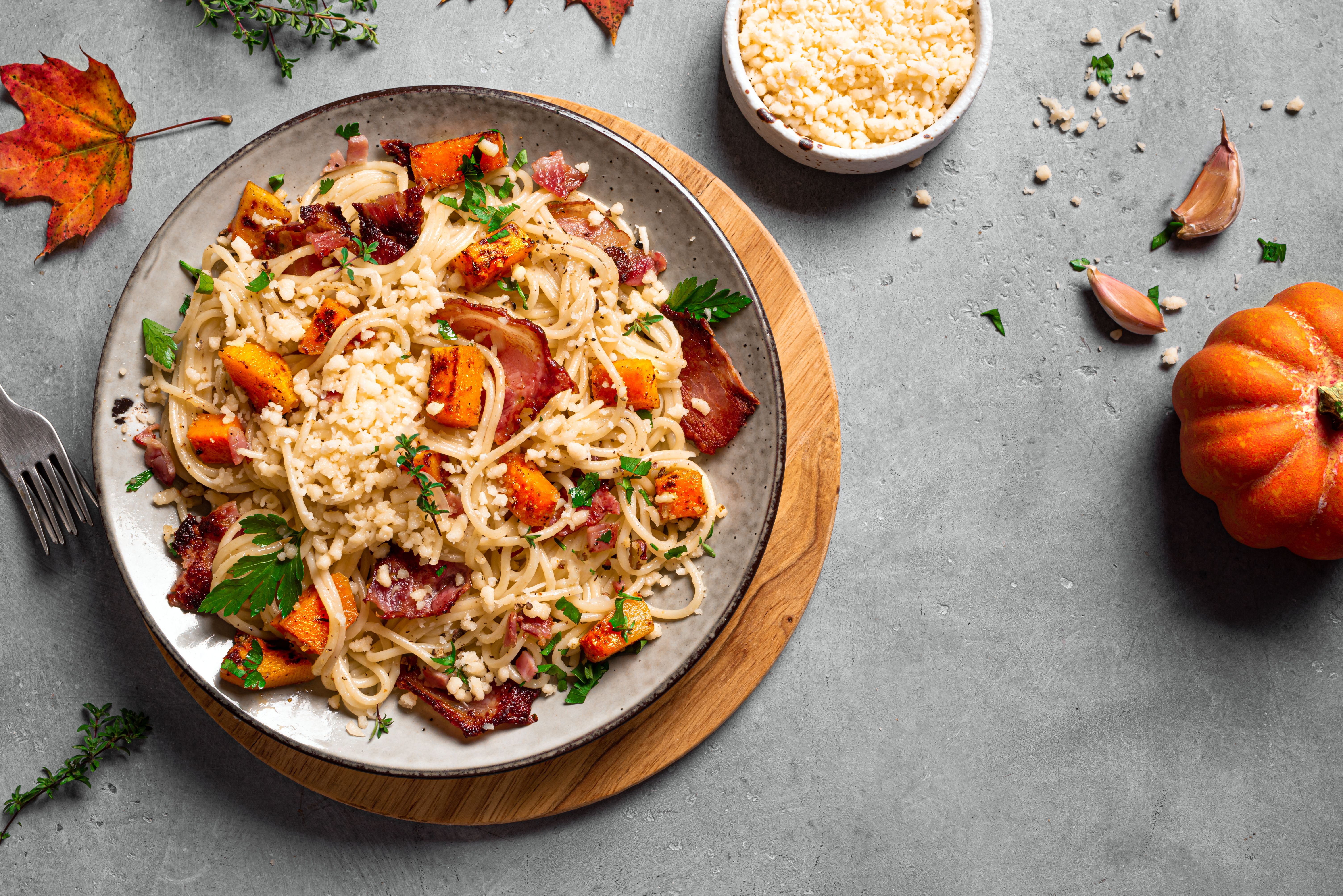 autumn pasta dish
