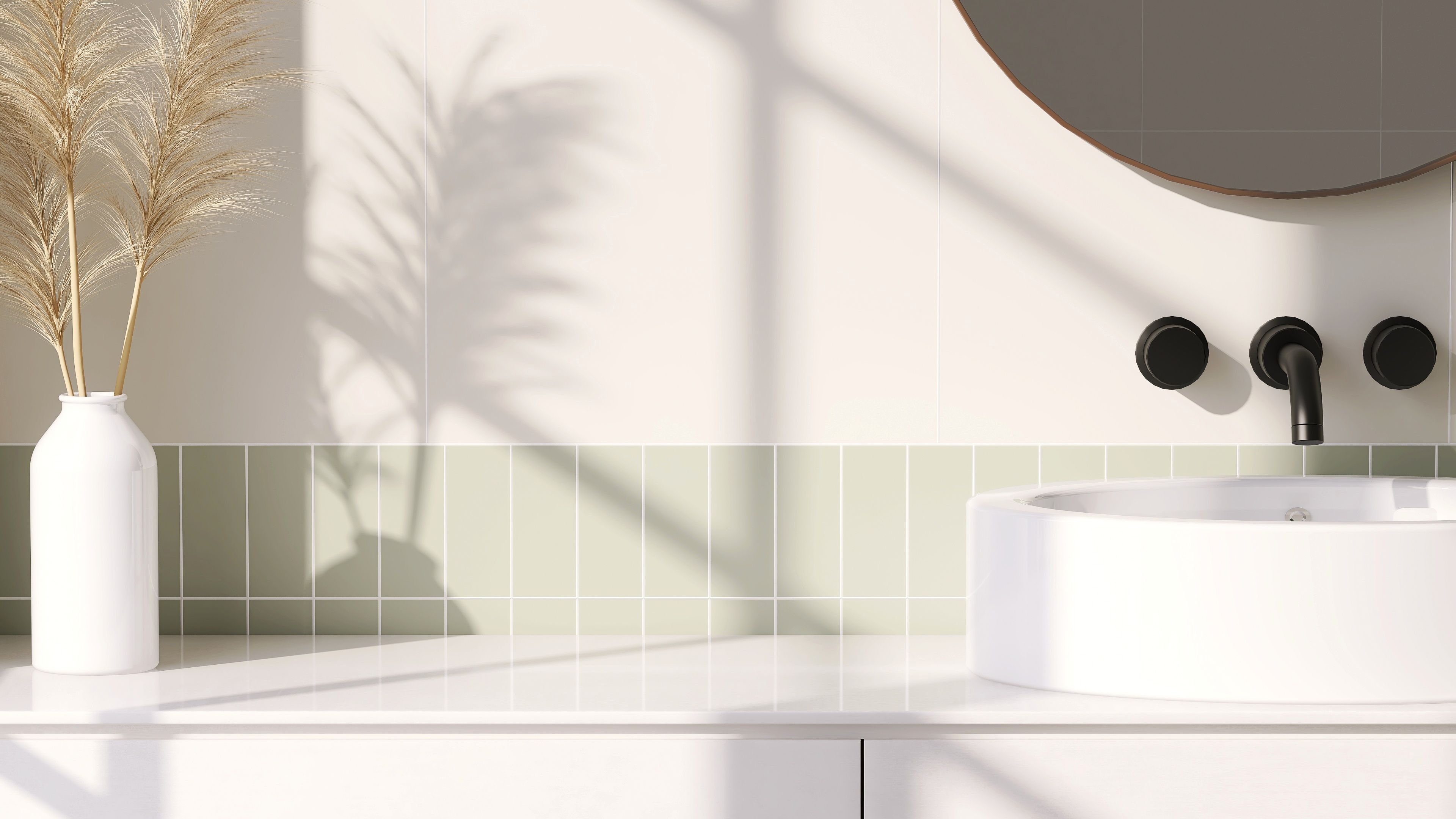 natural lighting bathroom