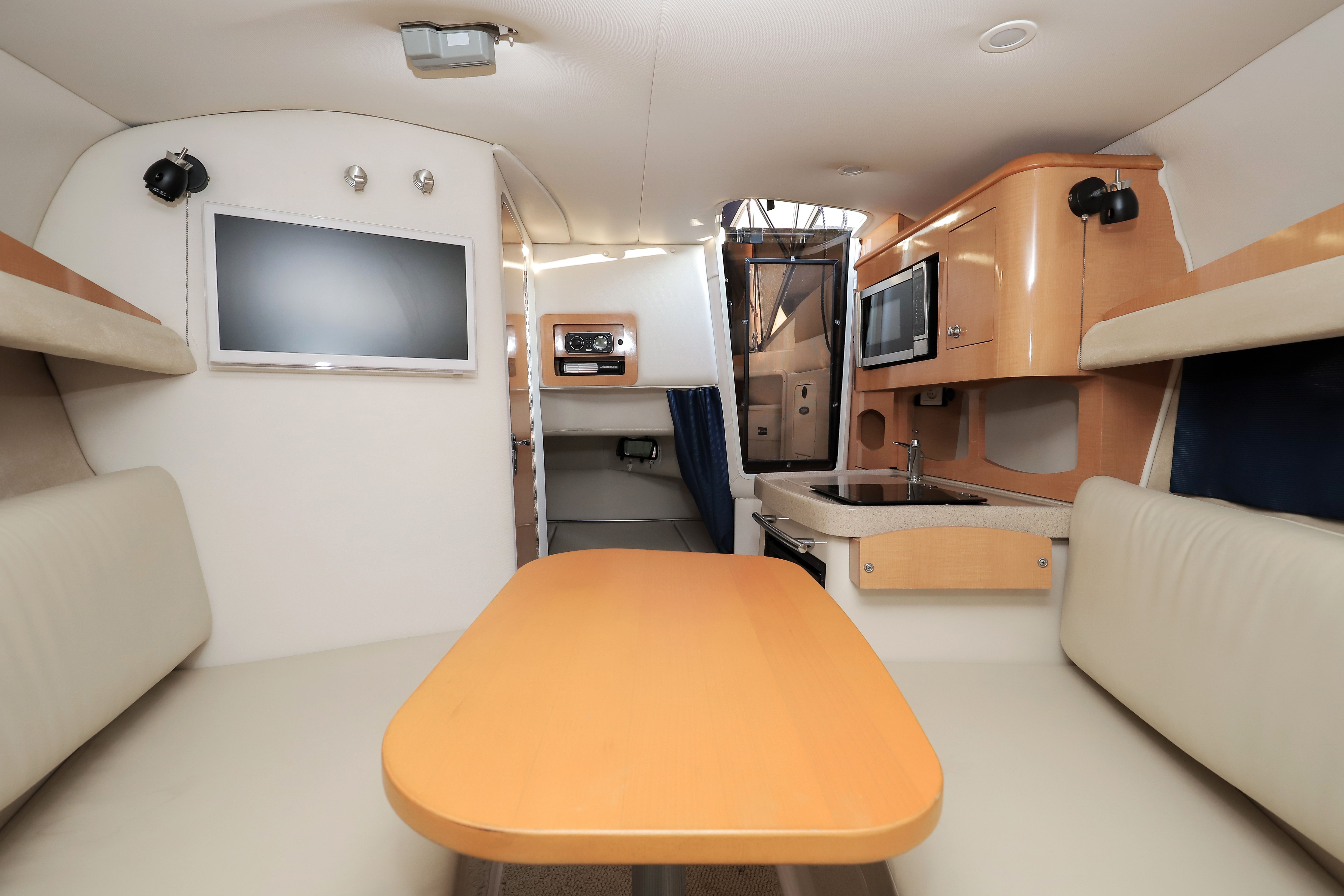 clean yacht interior