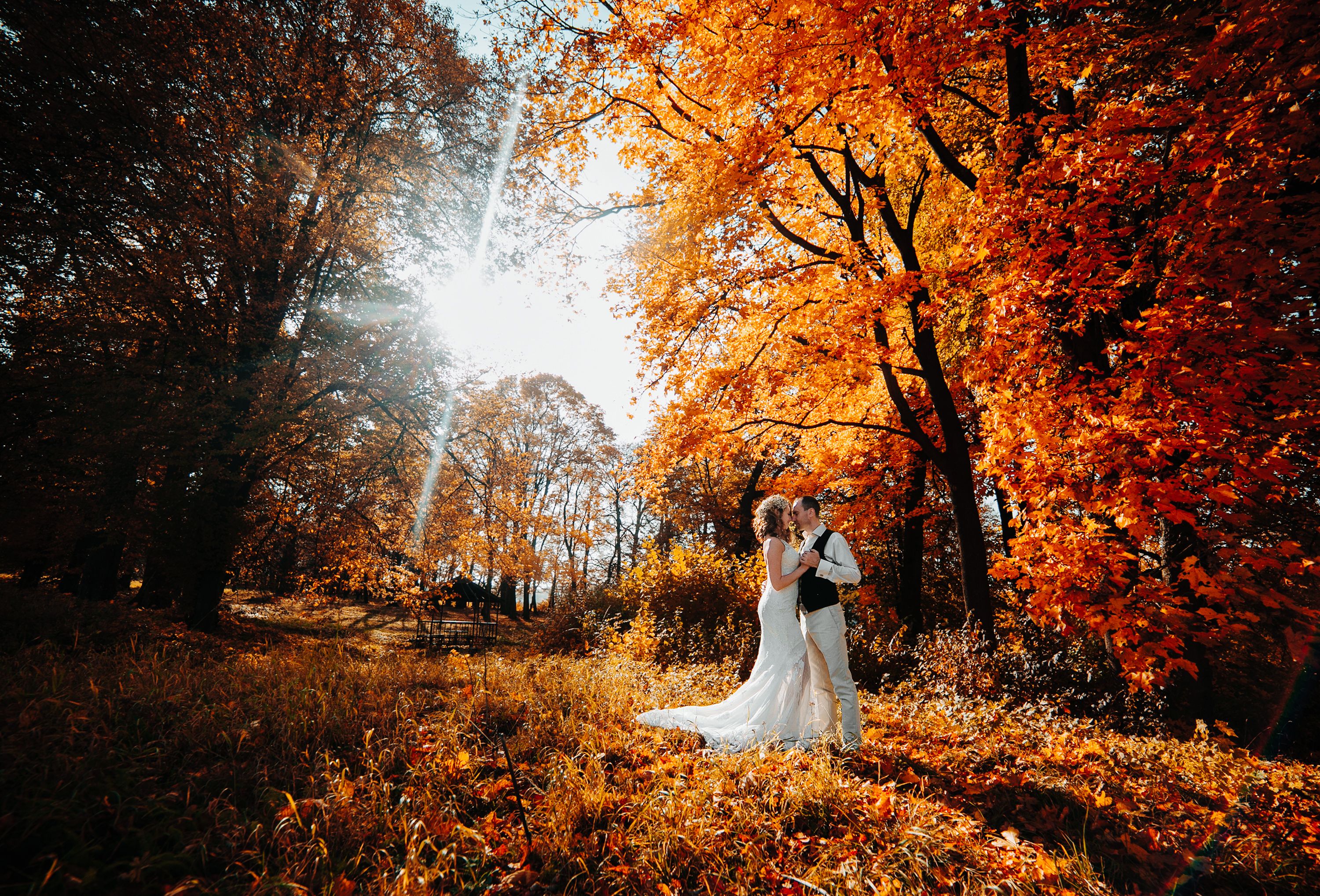 autumn wedding photography