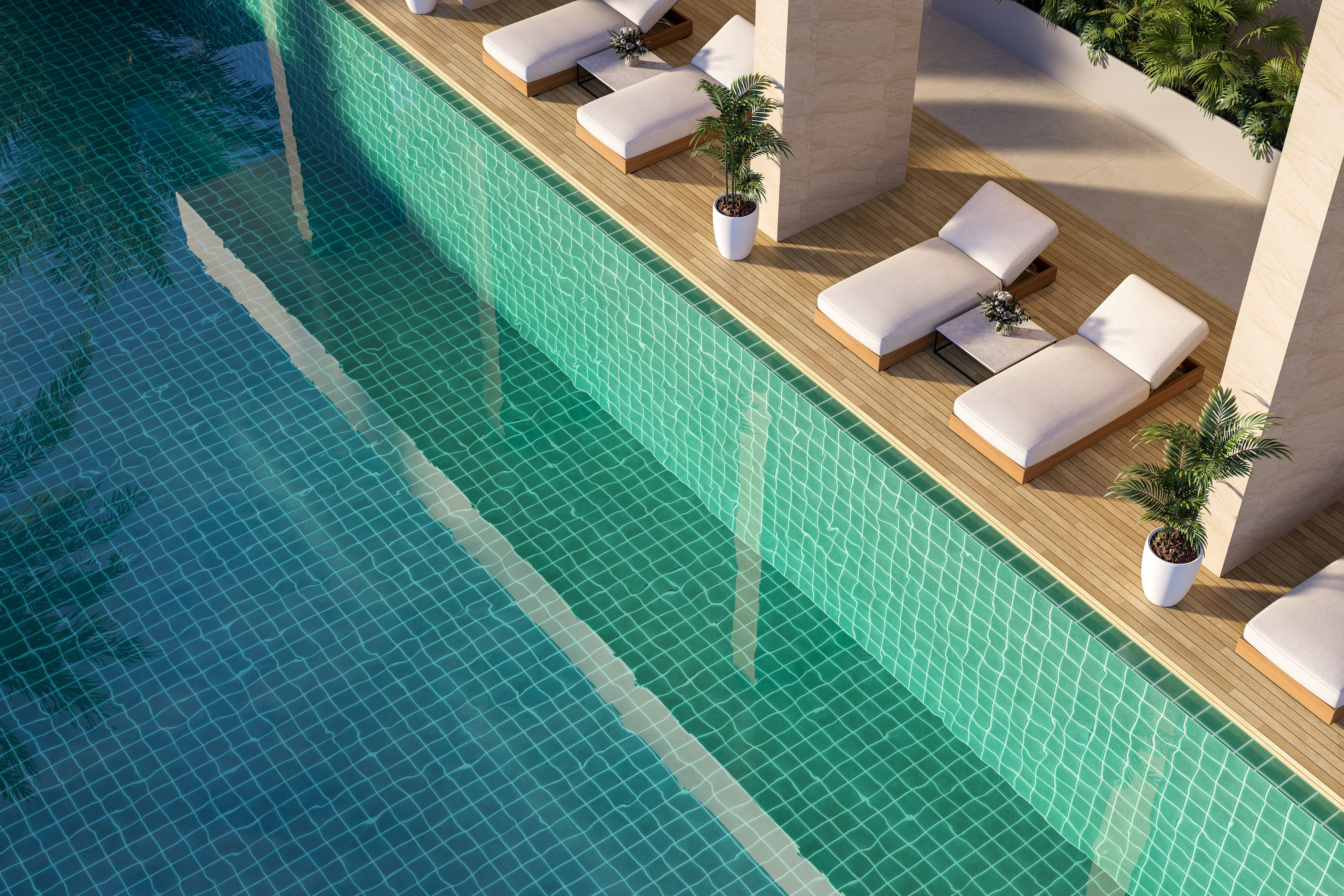 modern swimming pool