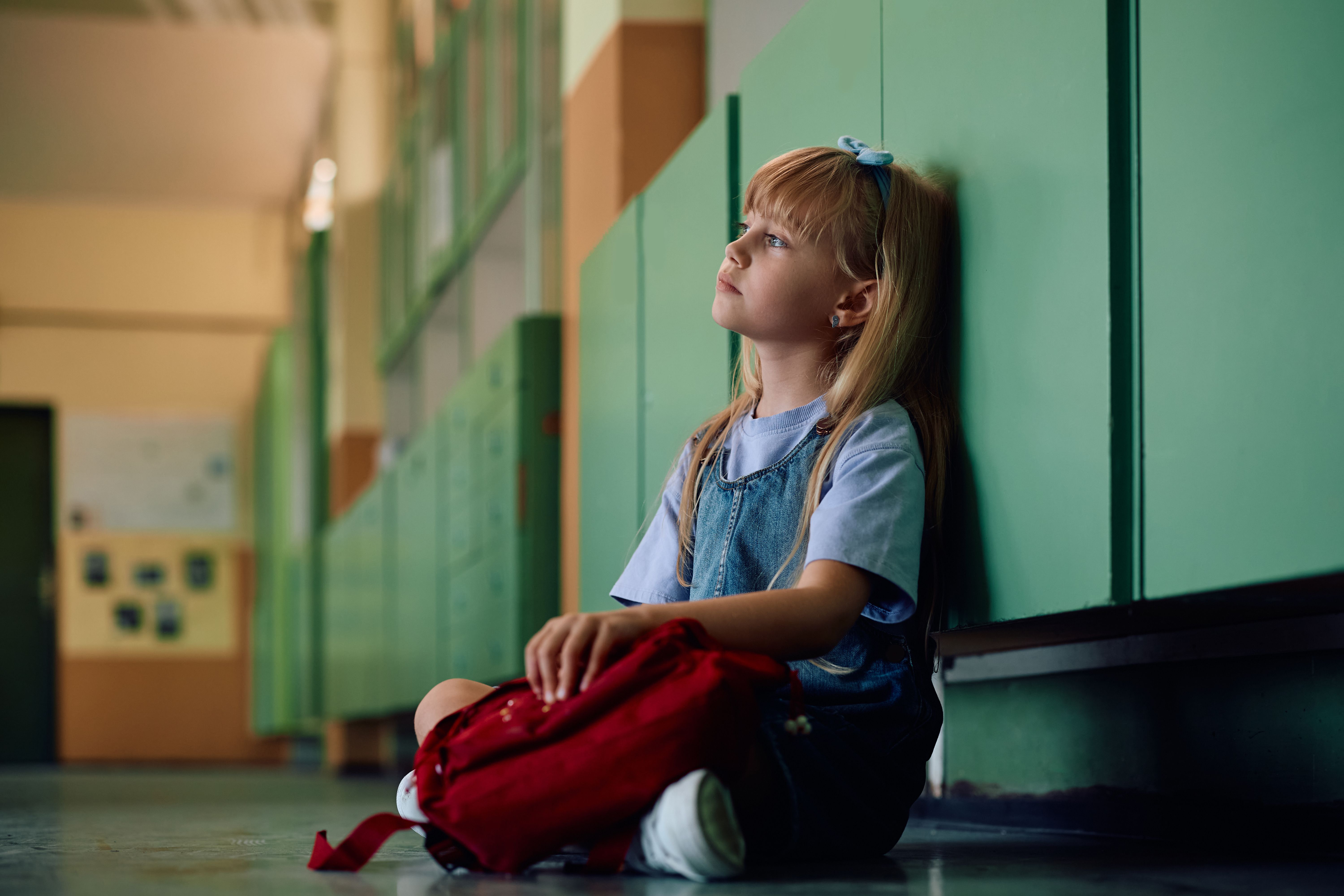 child feeling sad