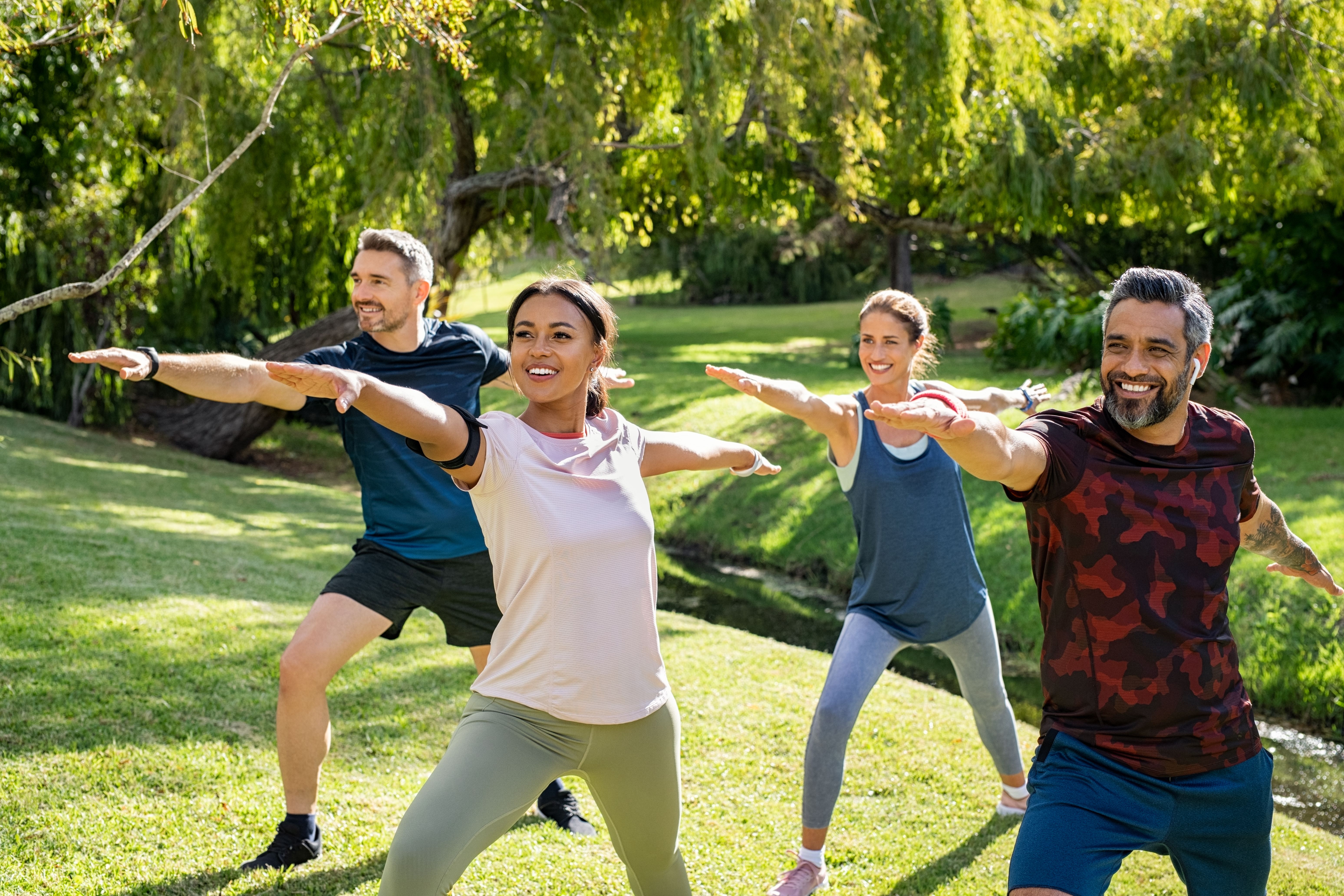 group stretching