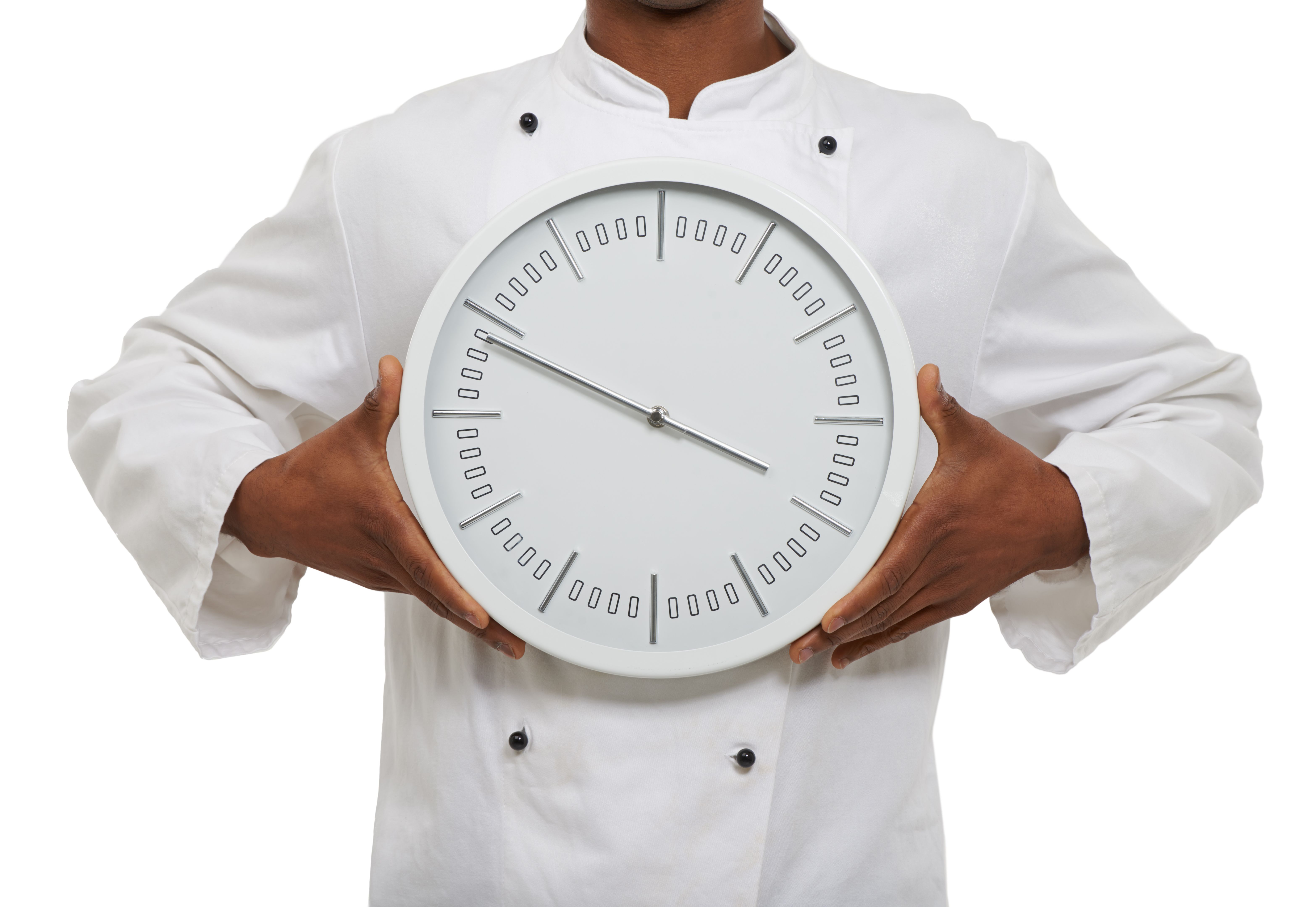 chef using timer